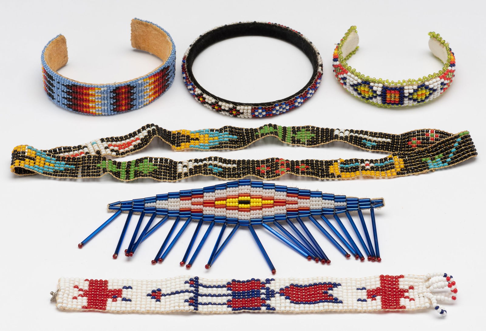 6 Pcs. Native American Beaded Jewelry (1 of 4)