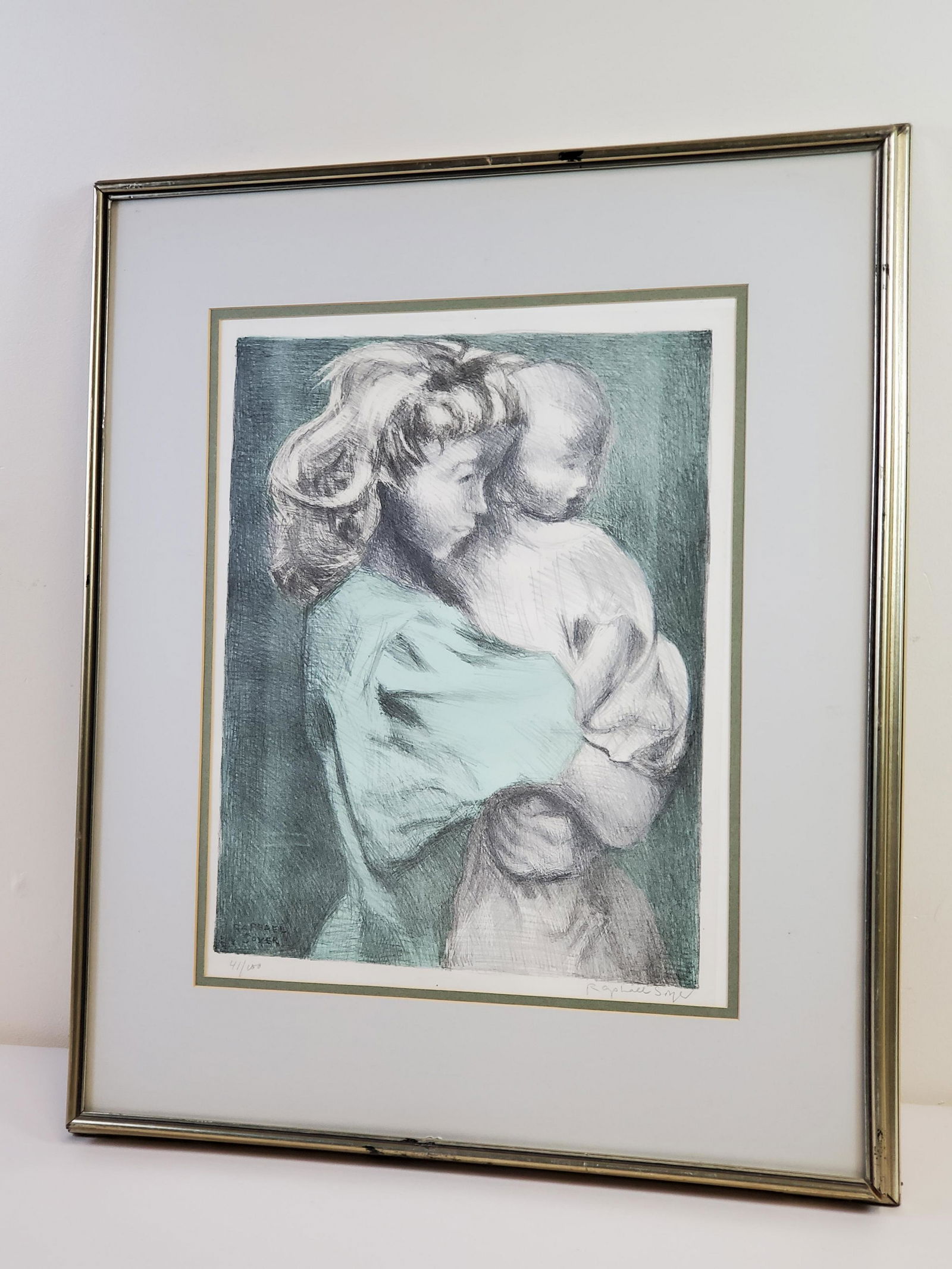 Raphael Soyer Mother & Child Lithograph (1 of 5)