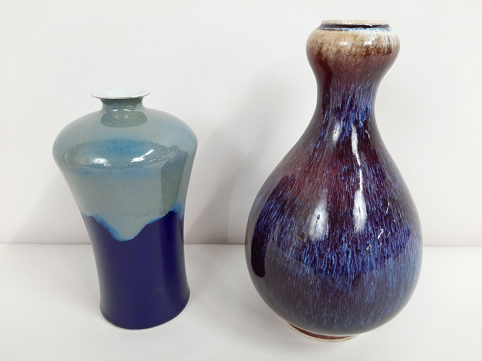 2 Asian Ceramic Vases incl. Flambé (1 of 8)