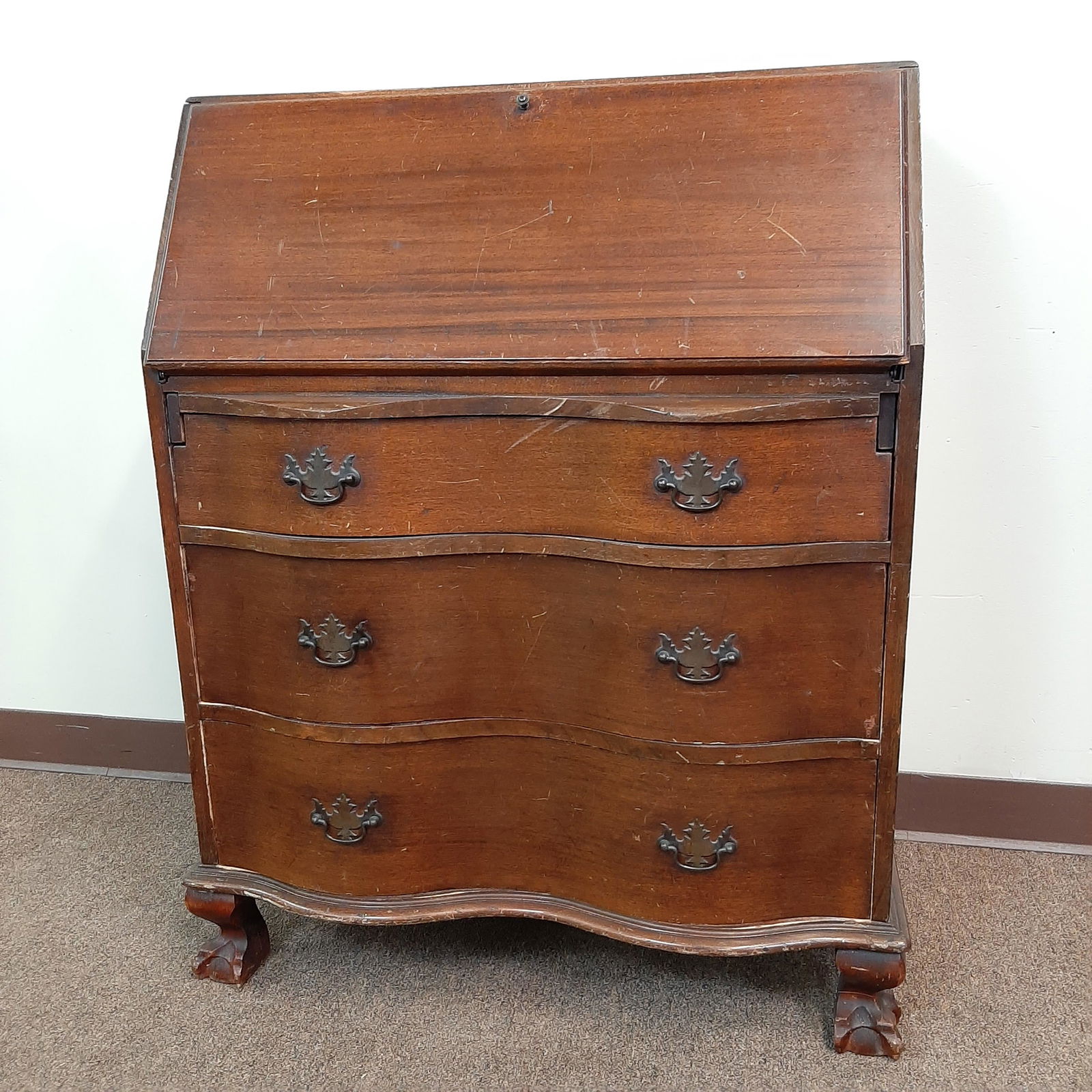 Antique Slant Front Desk (1 of 7)