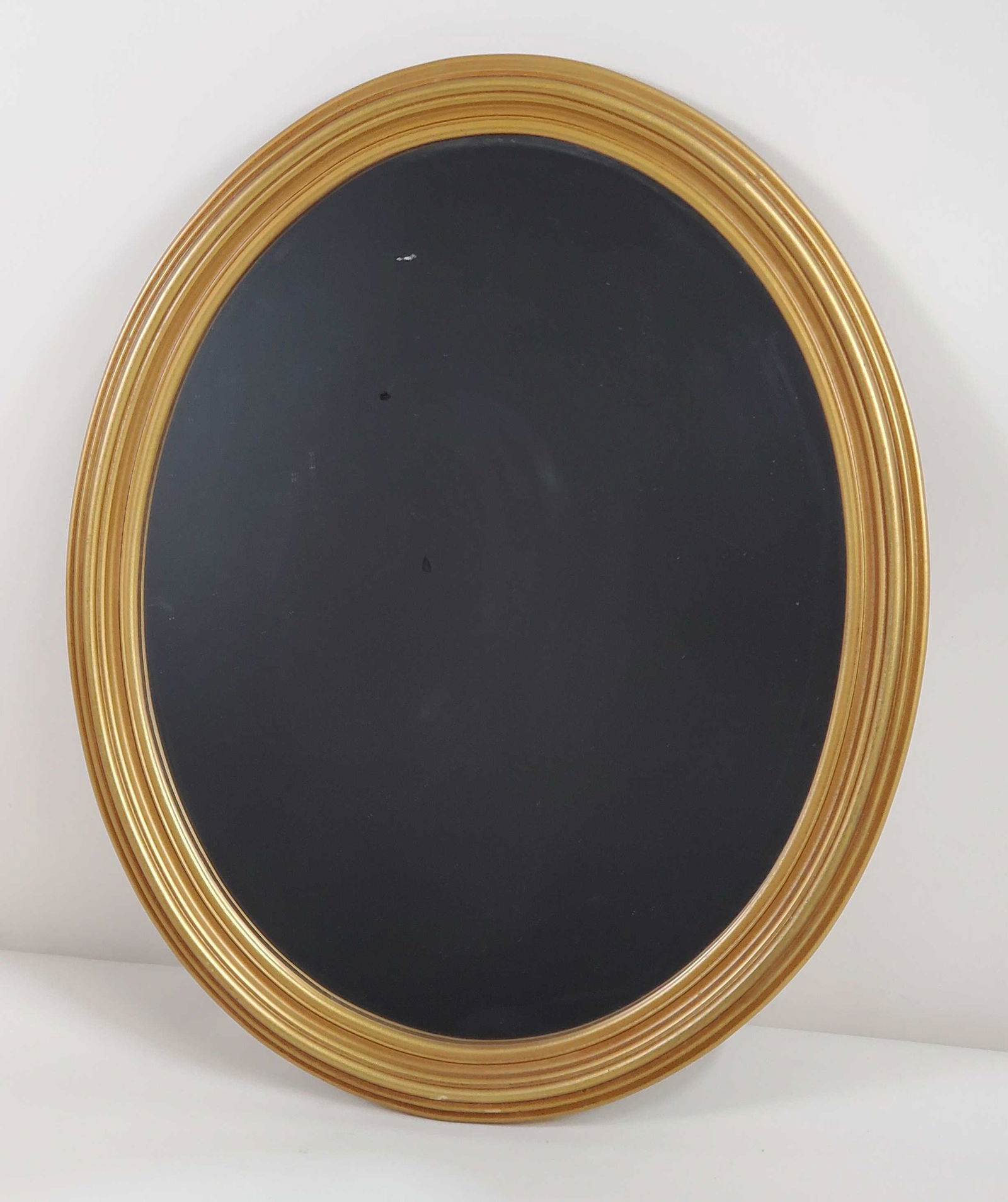 Gilt Oval Frame Mirror (1 of 2)