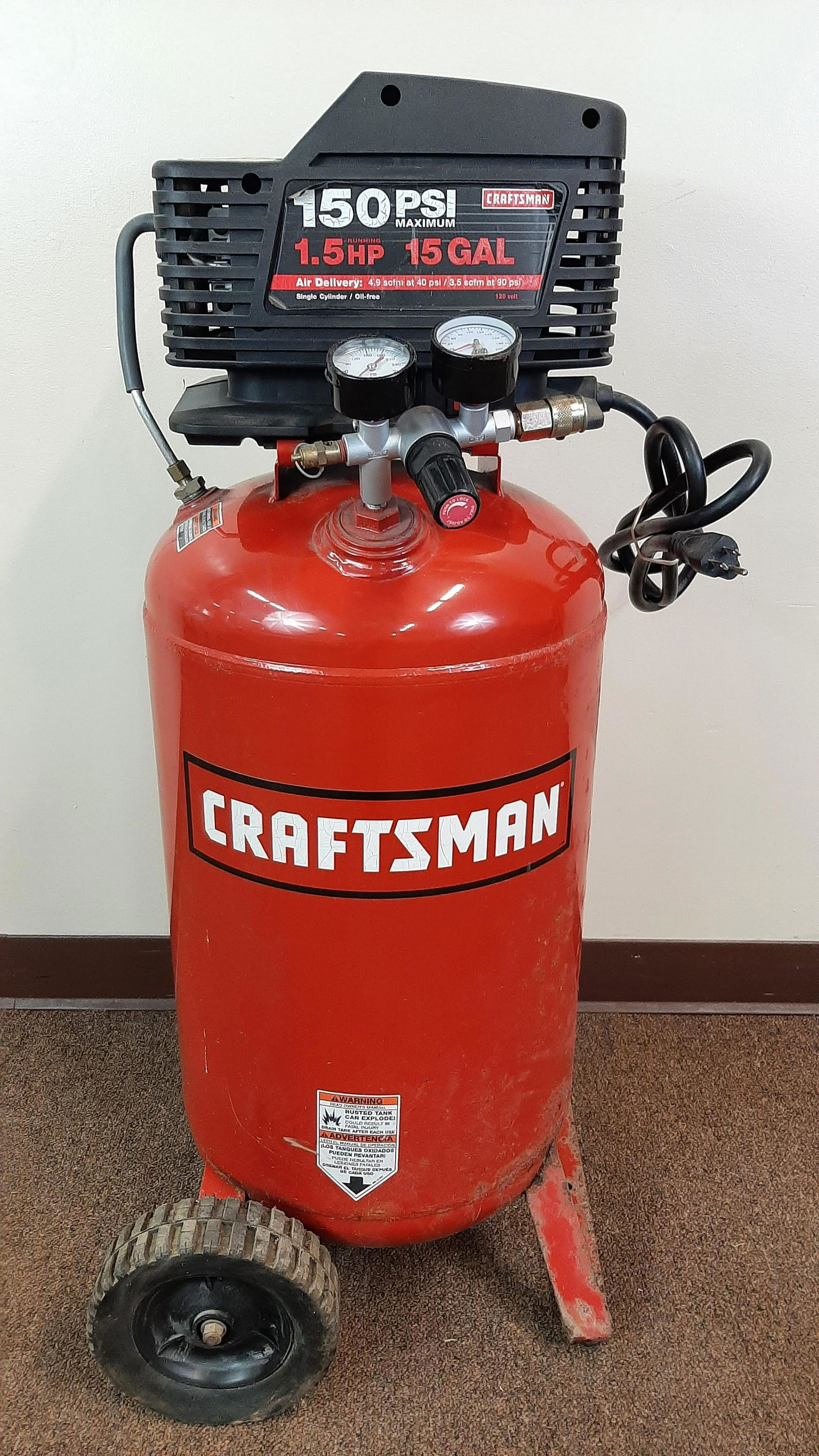 Craftsman 1.5hp Air Compressor