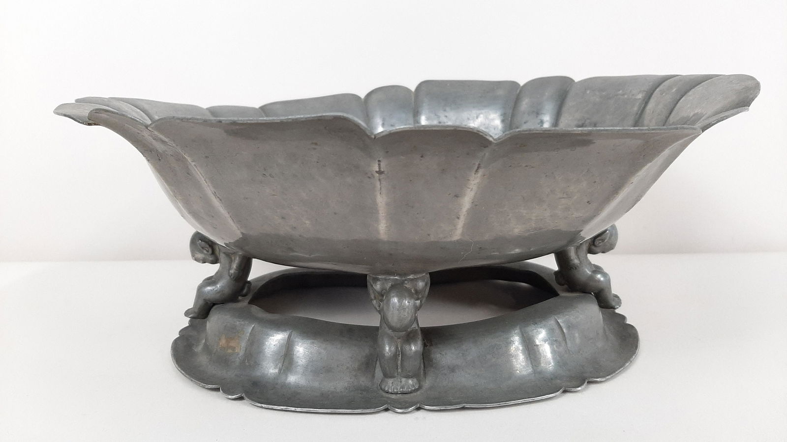 Diller & Tornoe Figural Pewter Centerpiece (1 of 4)