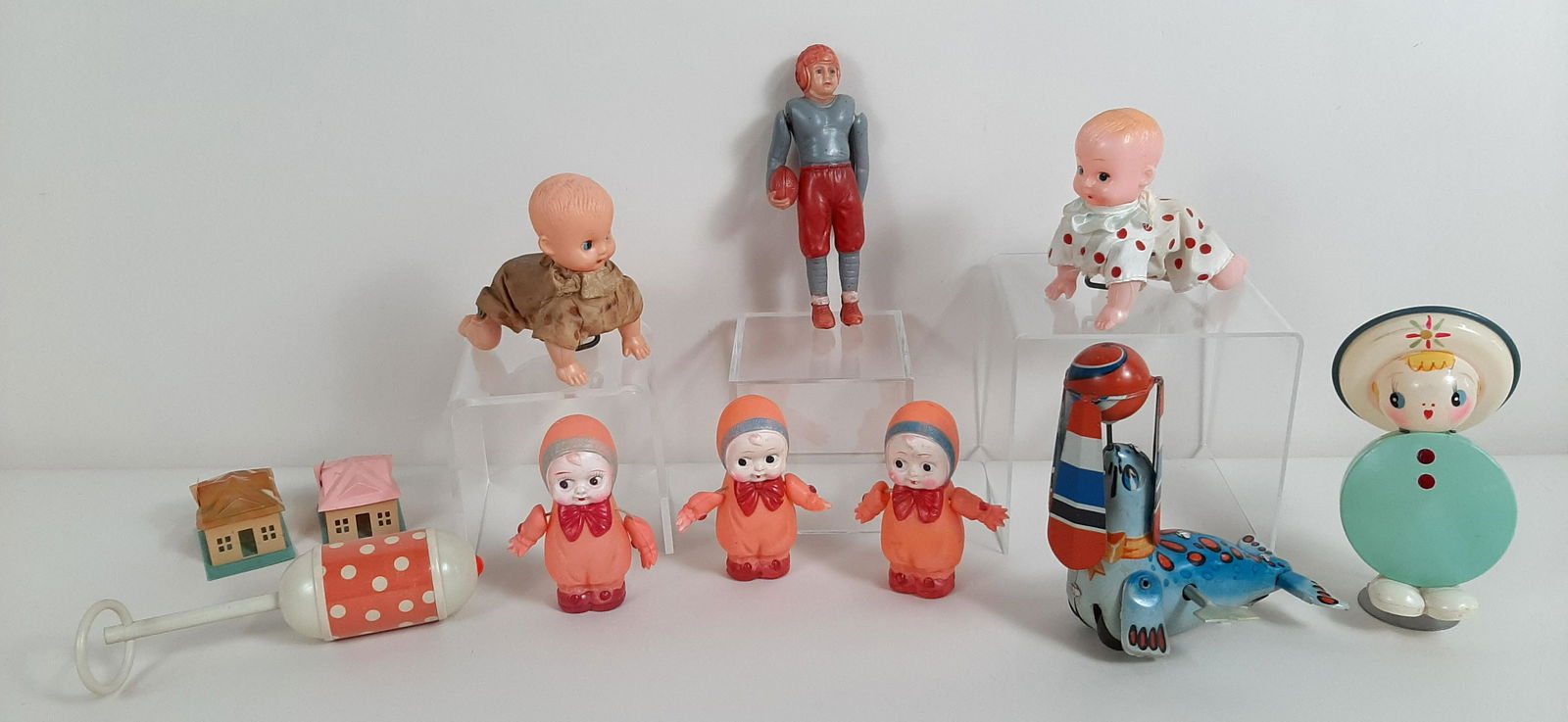 11 Vintage Toys incl. Celluloid Dolls (1 of 6)