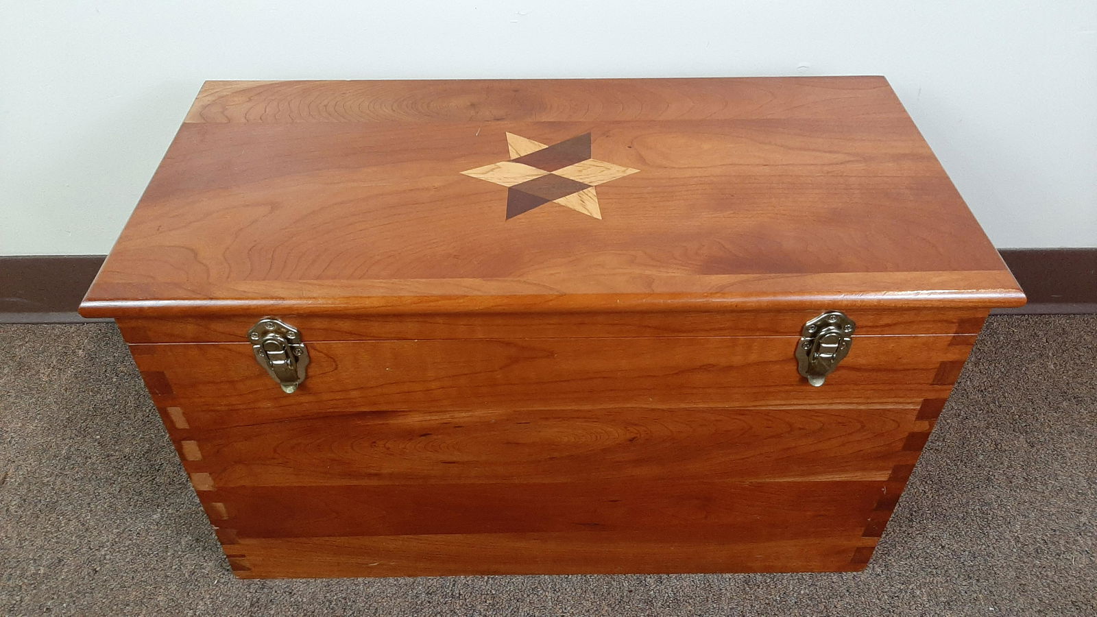 Bench Made Inlaid Chest (1 of 7)