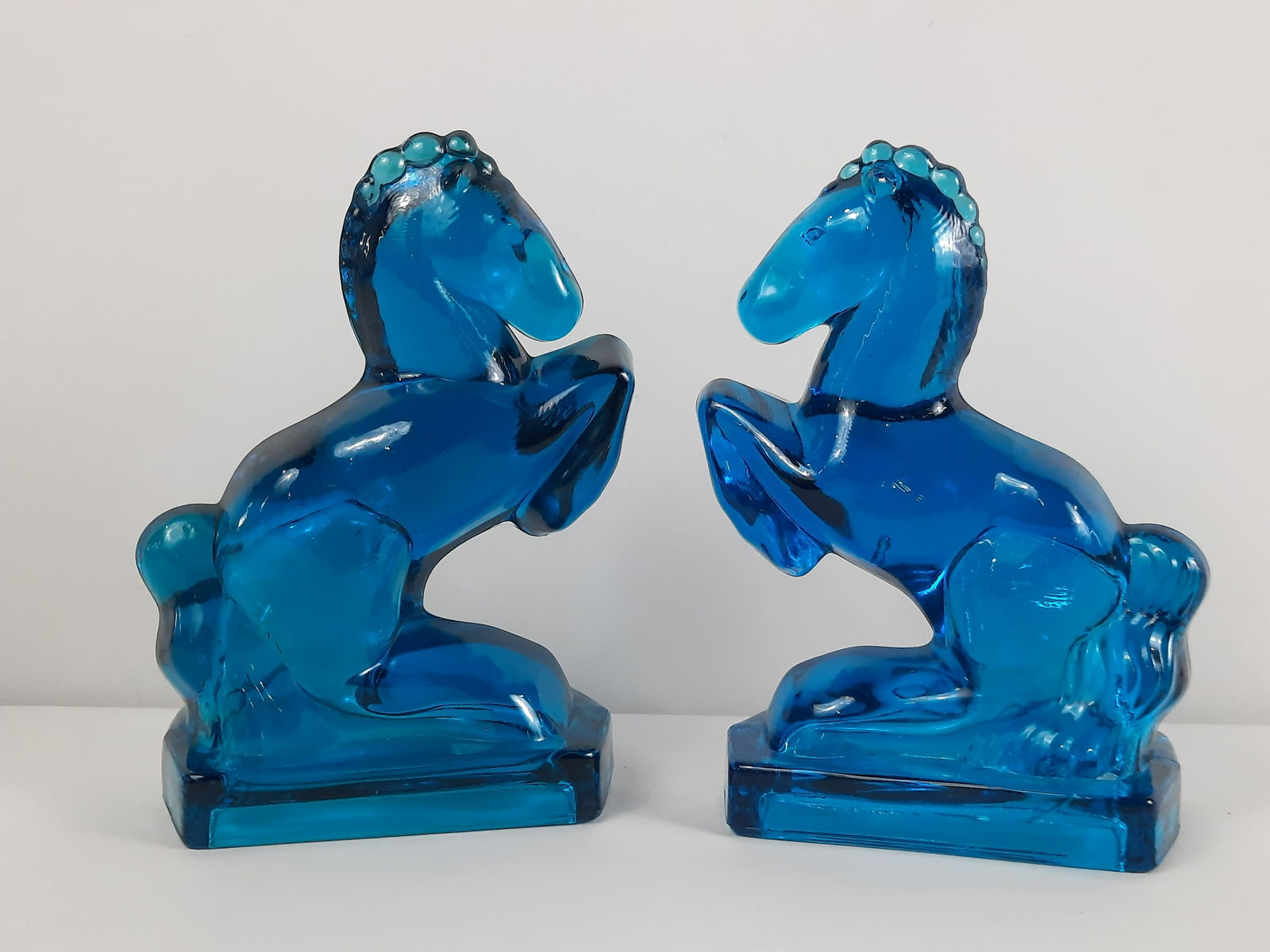 Pr L.E. Smith Rearing Horse Bookends (1 of 2)