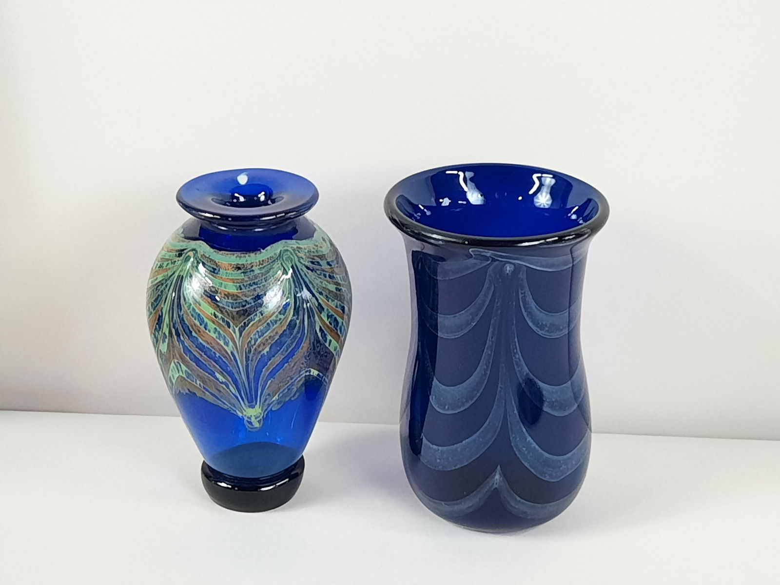 2 Signed Modern Glass Vases (1 of 3)