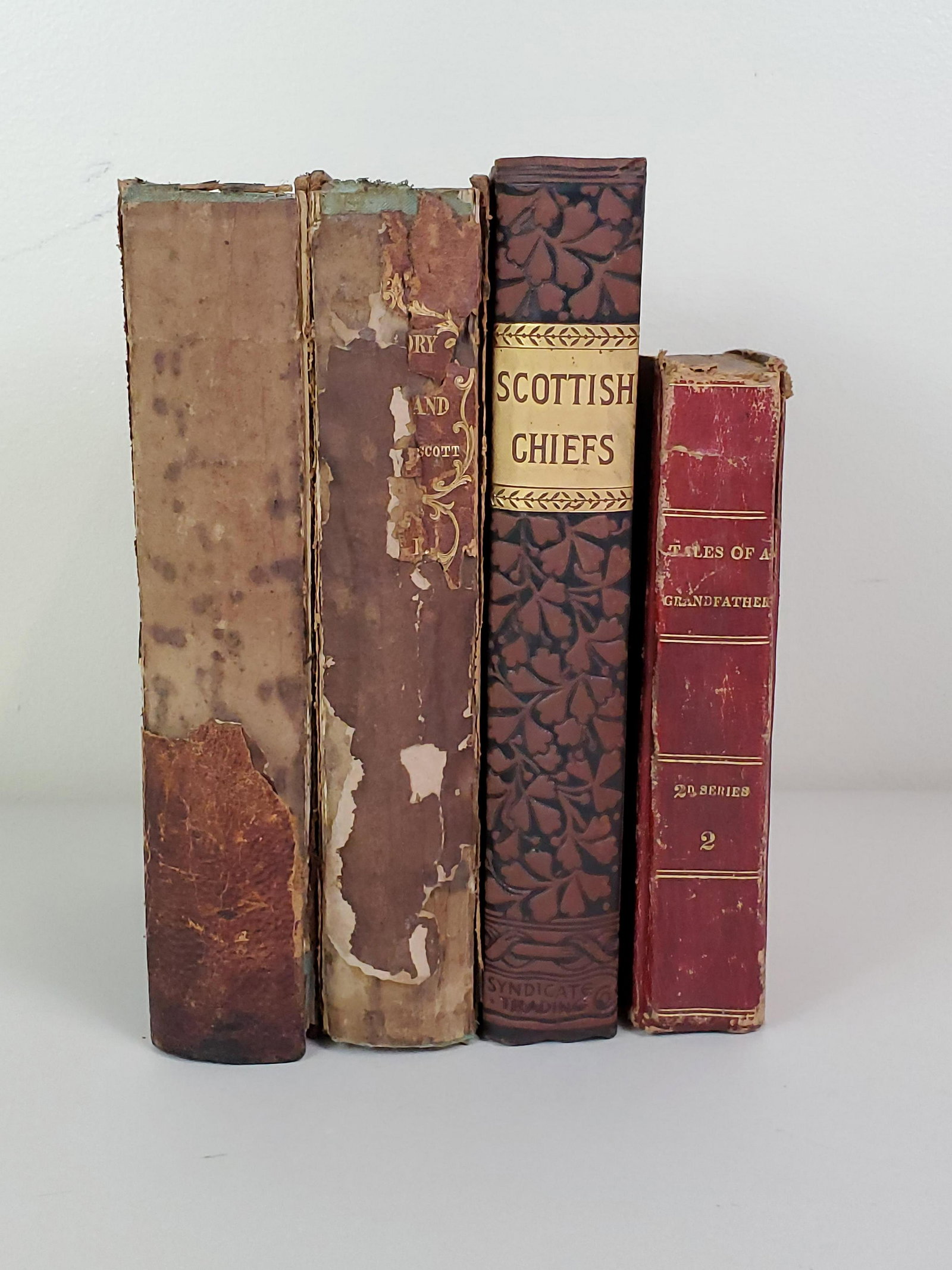 4 Scottish History Books: Scottish History 1829, Scottish Chiefs, History Of Scotland Vol I & II 1888. IMPORTANT: Before bidding, please read the terms and conditions. When you registered for the auction you agreed to these te