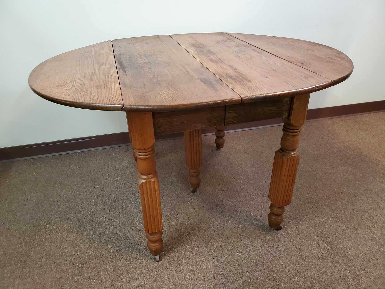 Oak Drop Leaf Table (1 of 5)