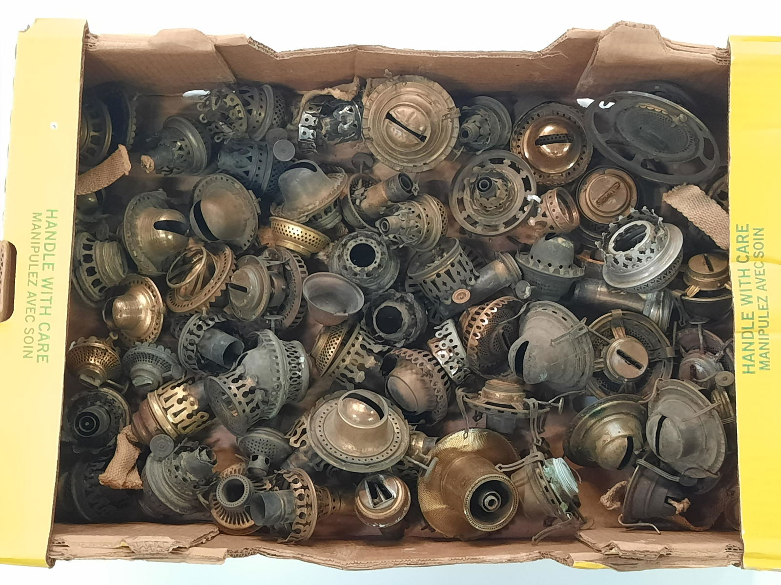 Large Grouping Oil Lamp Burners (1 of 1)