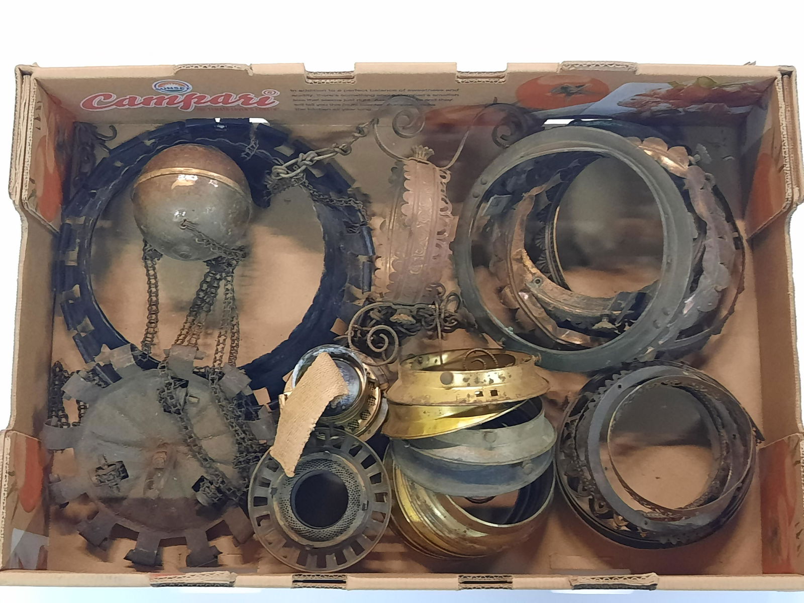 Large Grouping of Lamp Crowns and Shade Fitters (1 of 1)