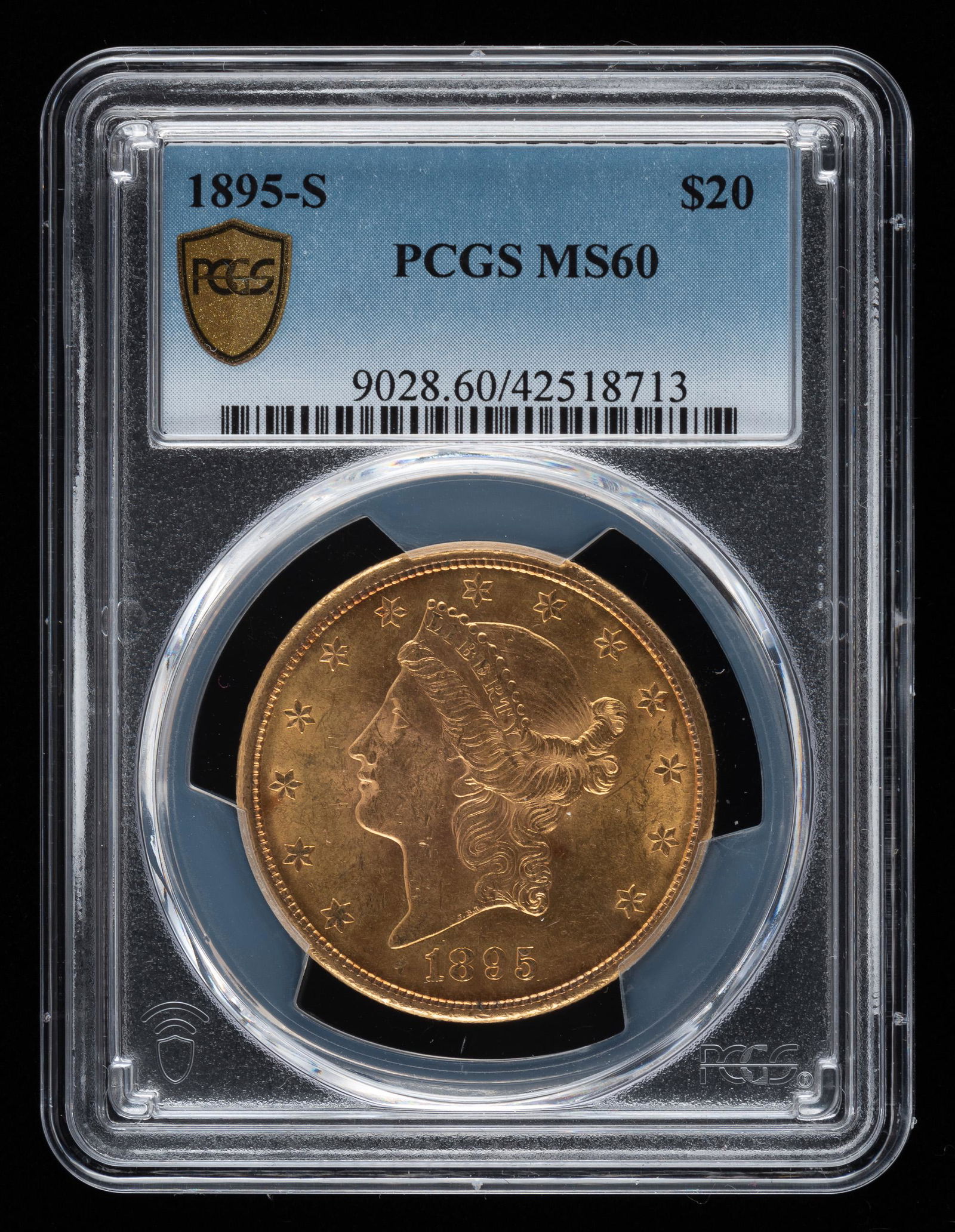 1895-S $20 Double Eagle PCGS MS60 (1 of 2)