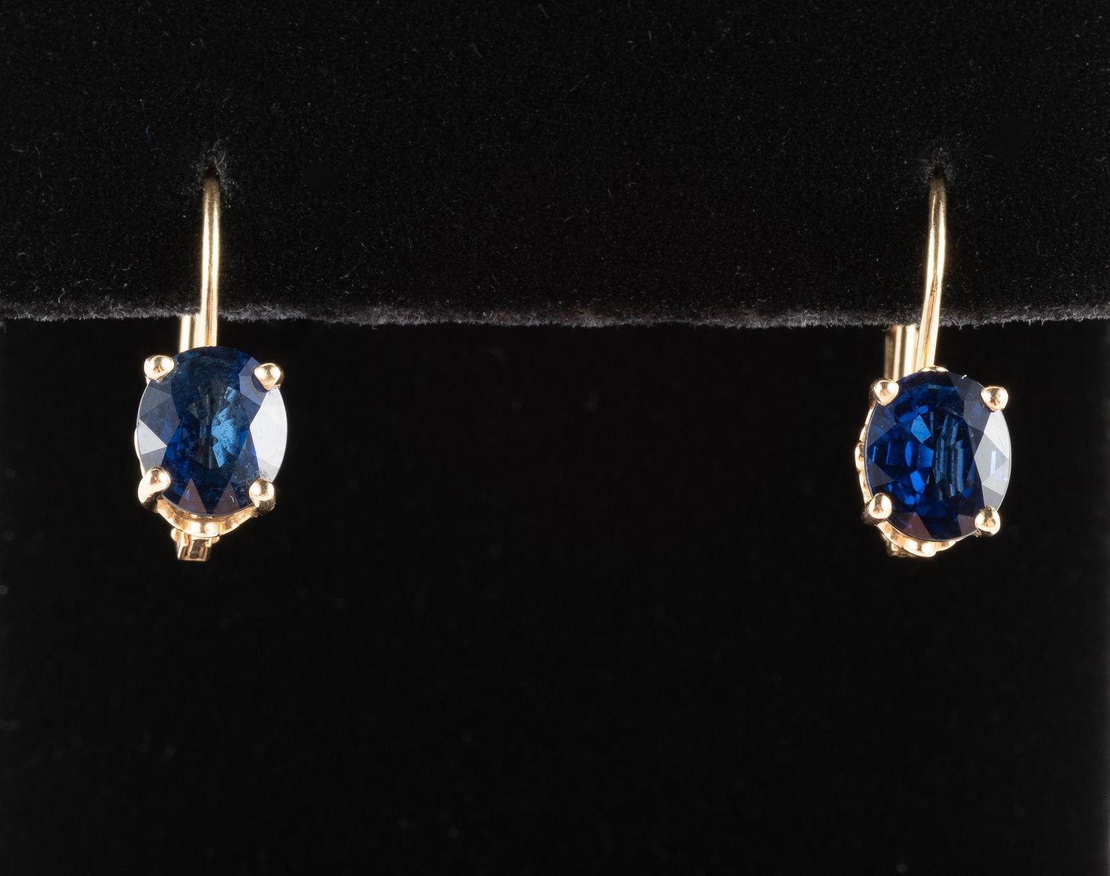 14K 2.92 CTW Sapphire Earrings (1 of 3)