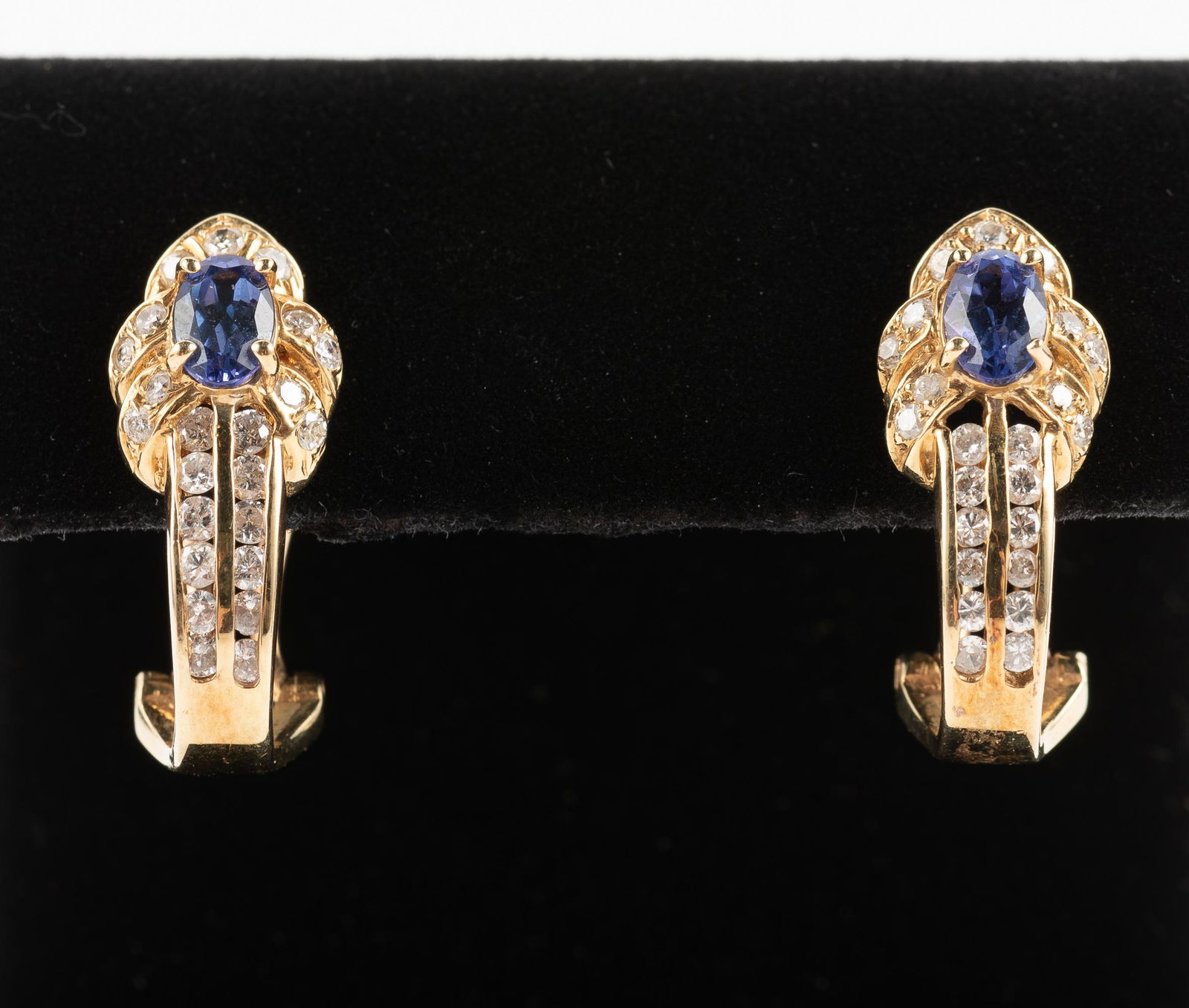 14K Tanzanite & 1 CTW Diamond Earrings (1 of 4)