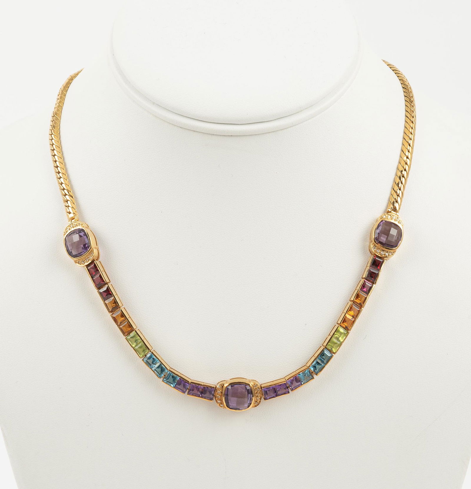 18k Gemstone Necklace (1 of 5)