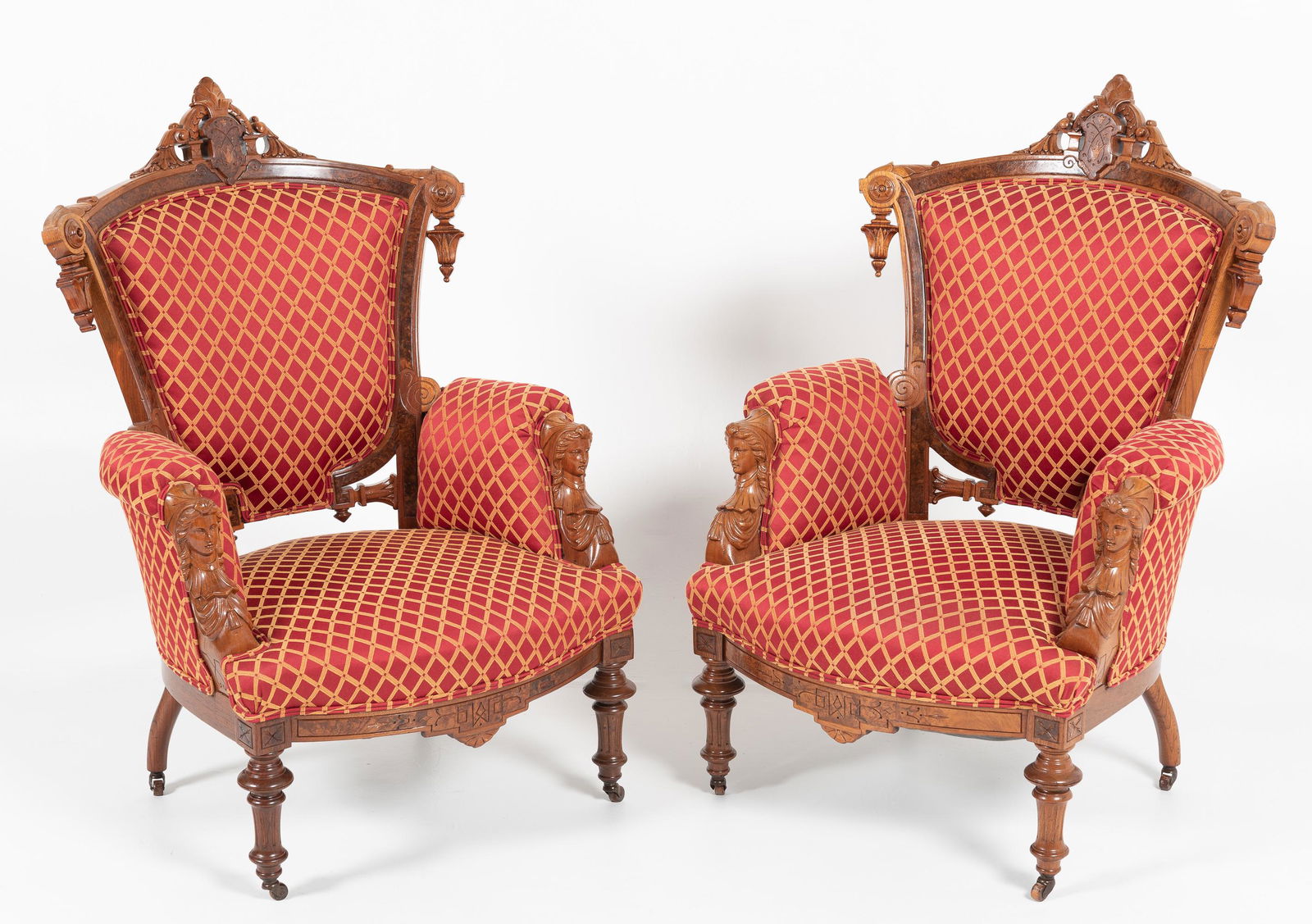 Pair of Renaissance Revival Armchairs (1 of 7)