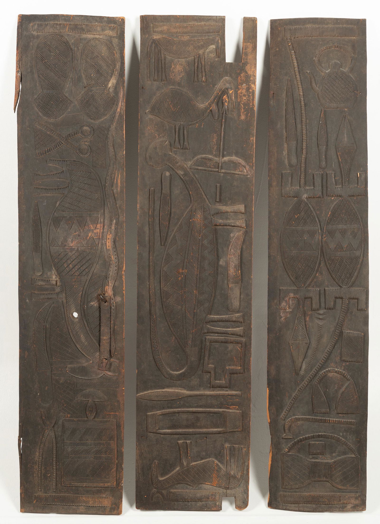 3 Yoruba Carved Door Panels (1 of 5)