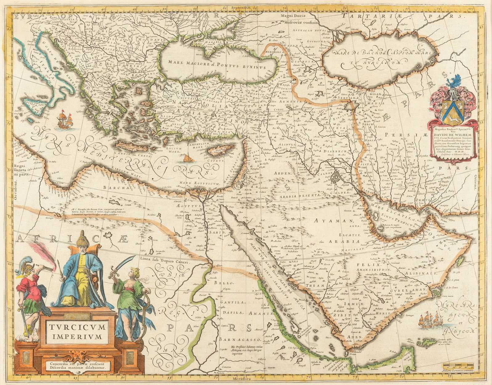 Blaeu 1647 Map of Near & Middle East (1 of 3)