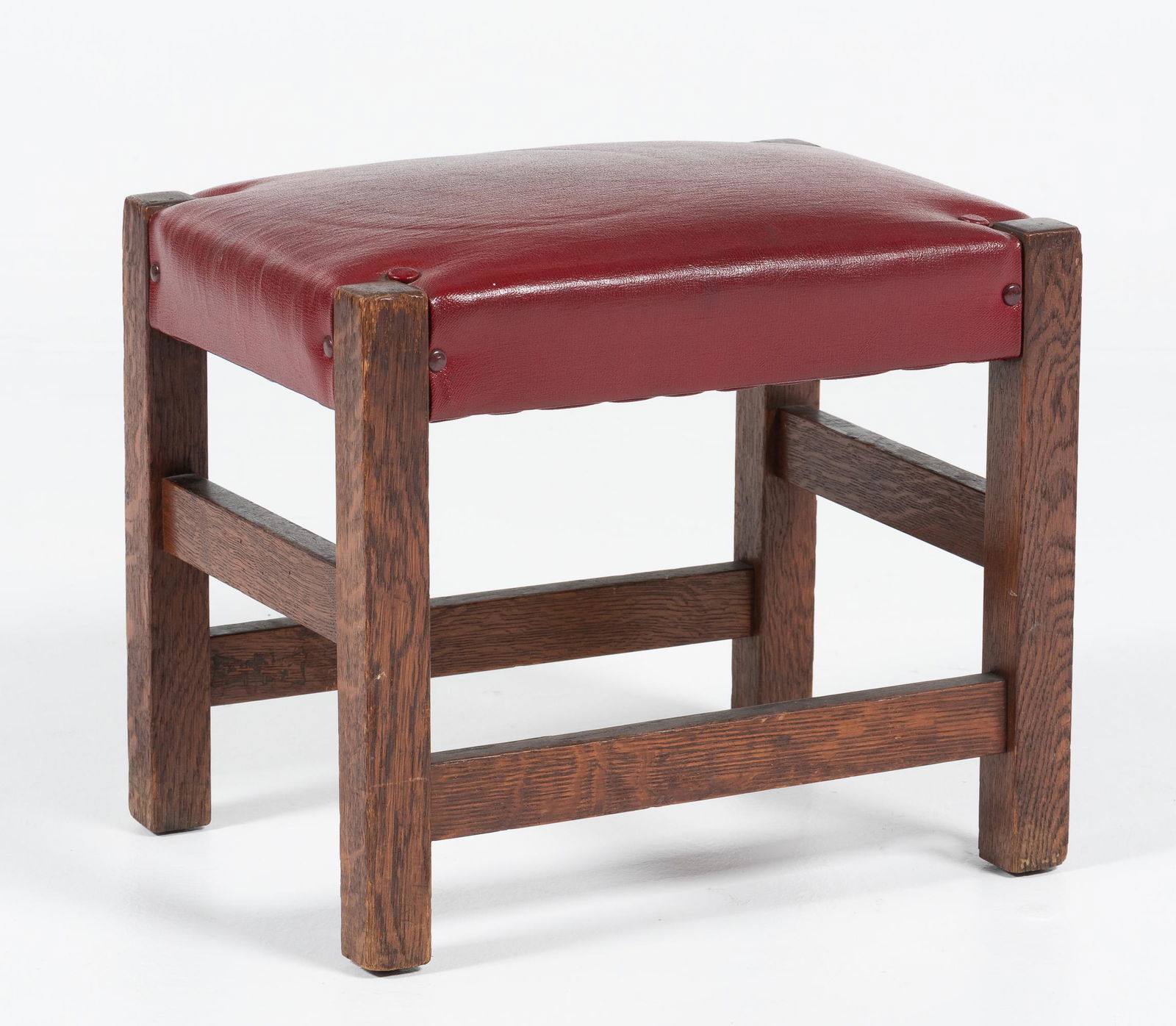 Arts & Crafts Oak Footstool (1 of 5)