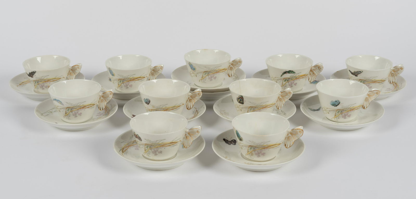 23 Pcs Haviland Limoges Meadow Visitor Porcelain (1 of 13)