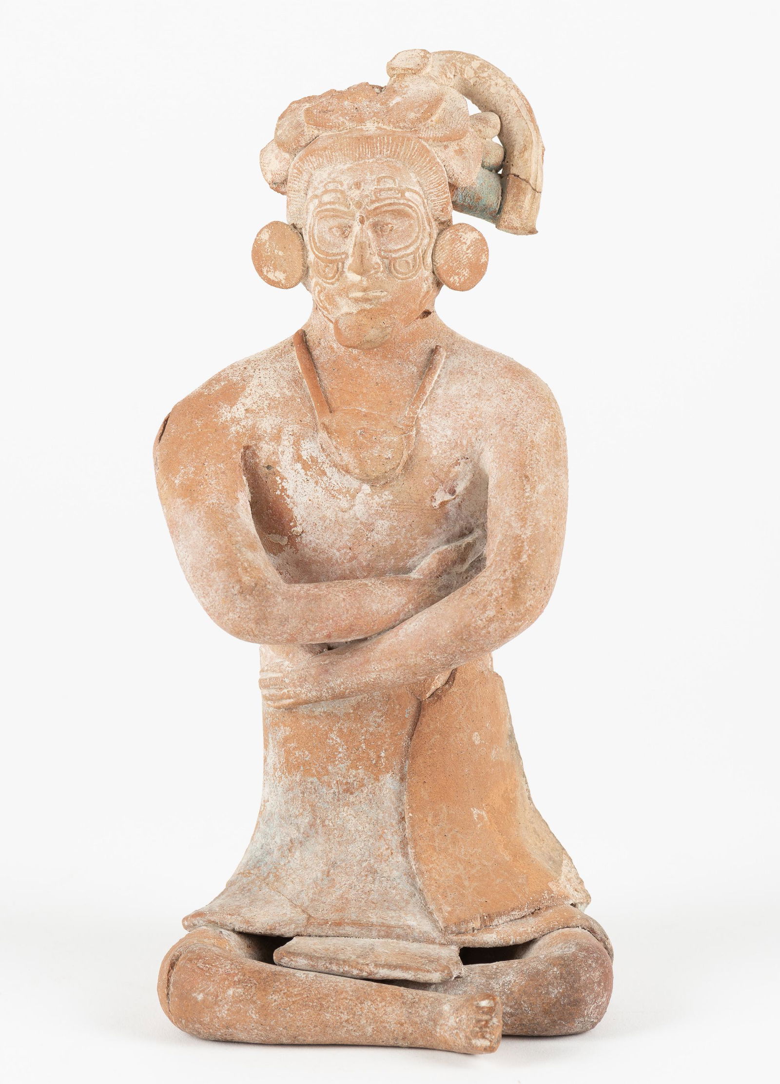 Pre-Columbian Mayan Jaina Figural Whistle (1 of 6)