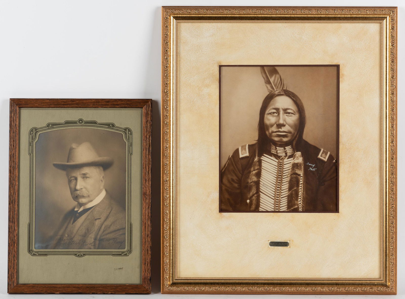 2 David Barry Signed Photographs Incl. Crow King (1 of 14)