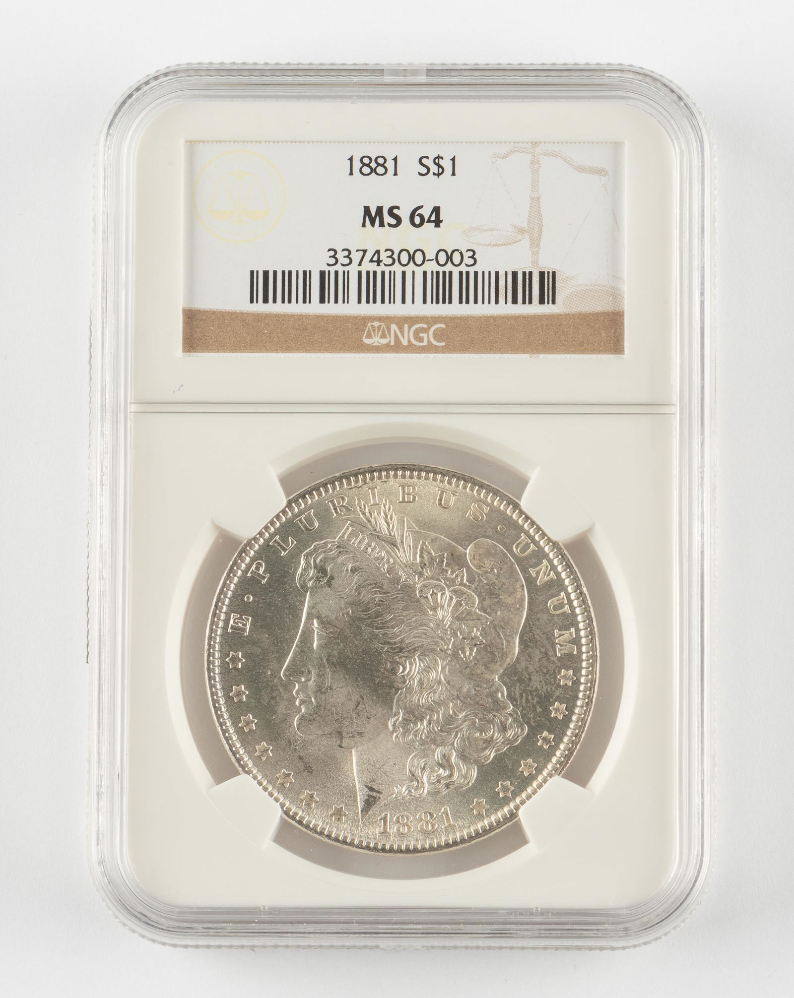 1881 Silver Morgan Dollar NGC MS64 (1 of 2)