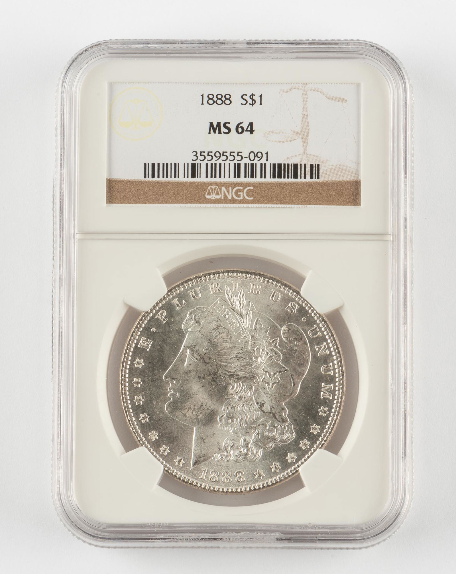 1888 Silver Morgan Dollar NGC MS64 (1 of 2)