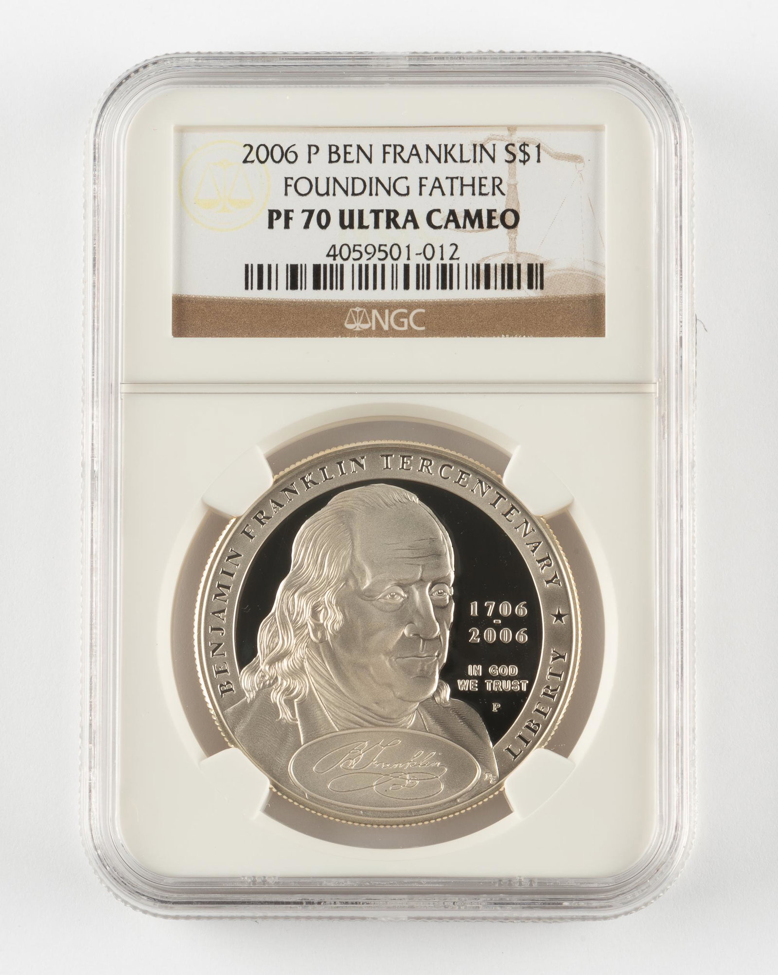 2006-P Silver B Franklin FF Dollar NGC PF70 UC (1 of 2)