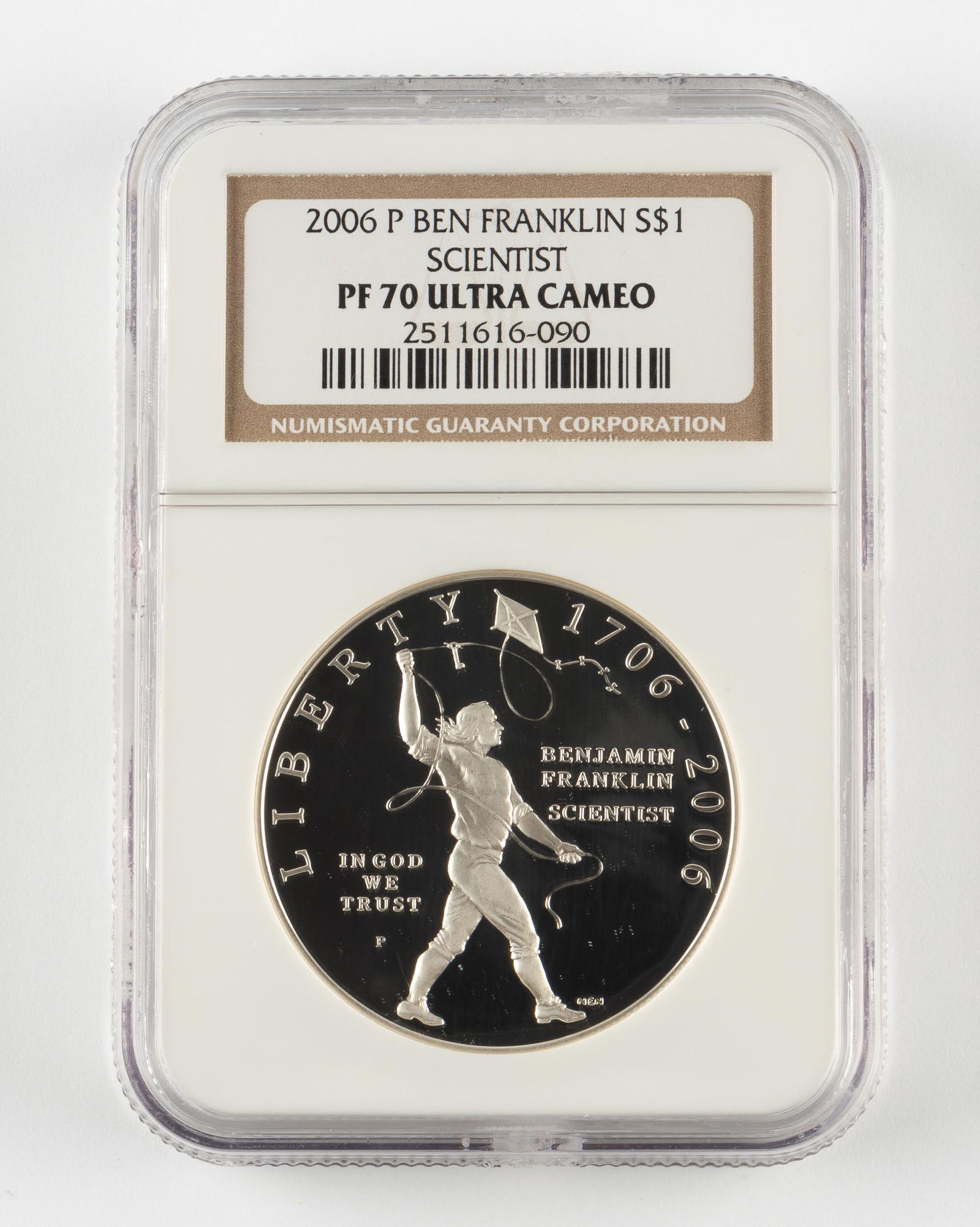 2006-P Silver $1 B Franklin Scientist NGC PF70 UC (1 of 2)