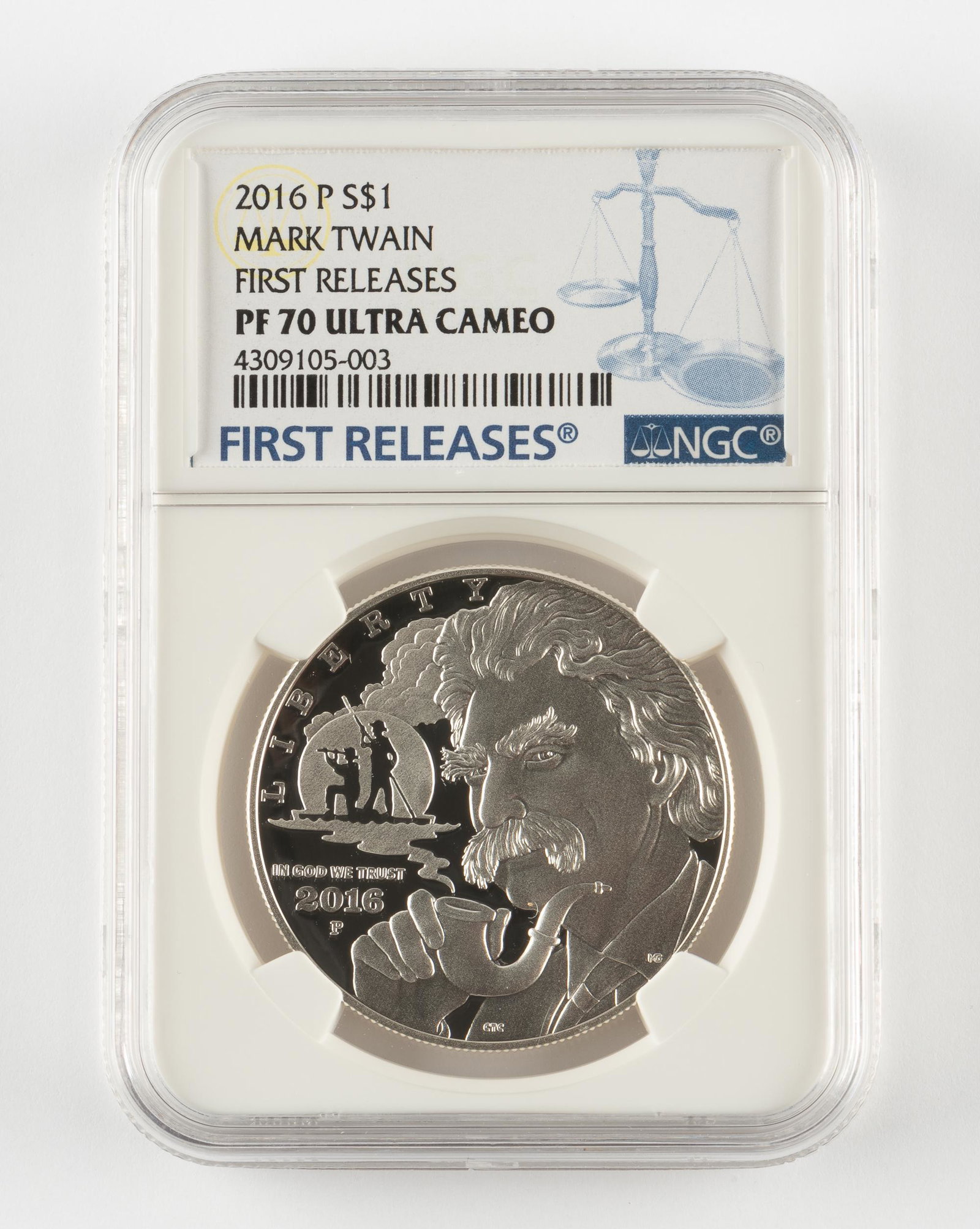 2016-P Silver Mark Twain Dollar NGC FR PF70UC (1 of 2)