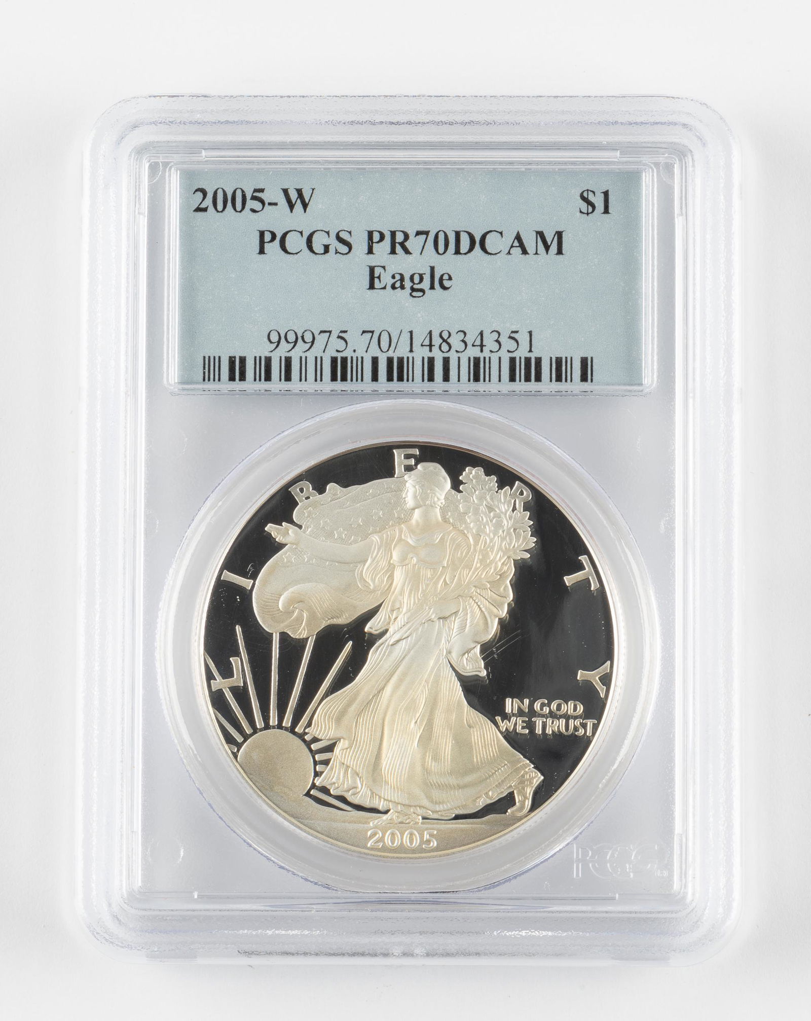 2005-W Silver $1 American Eagle PCGS PR70 DCAM (1 of 2)