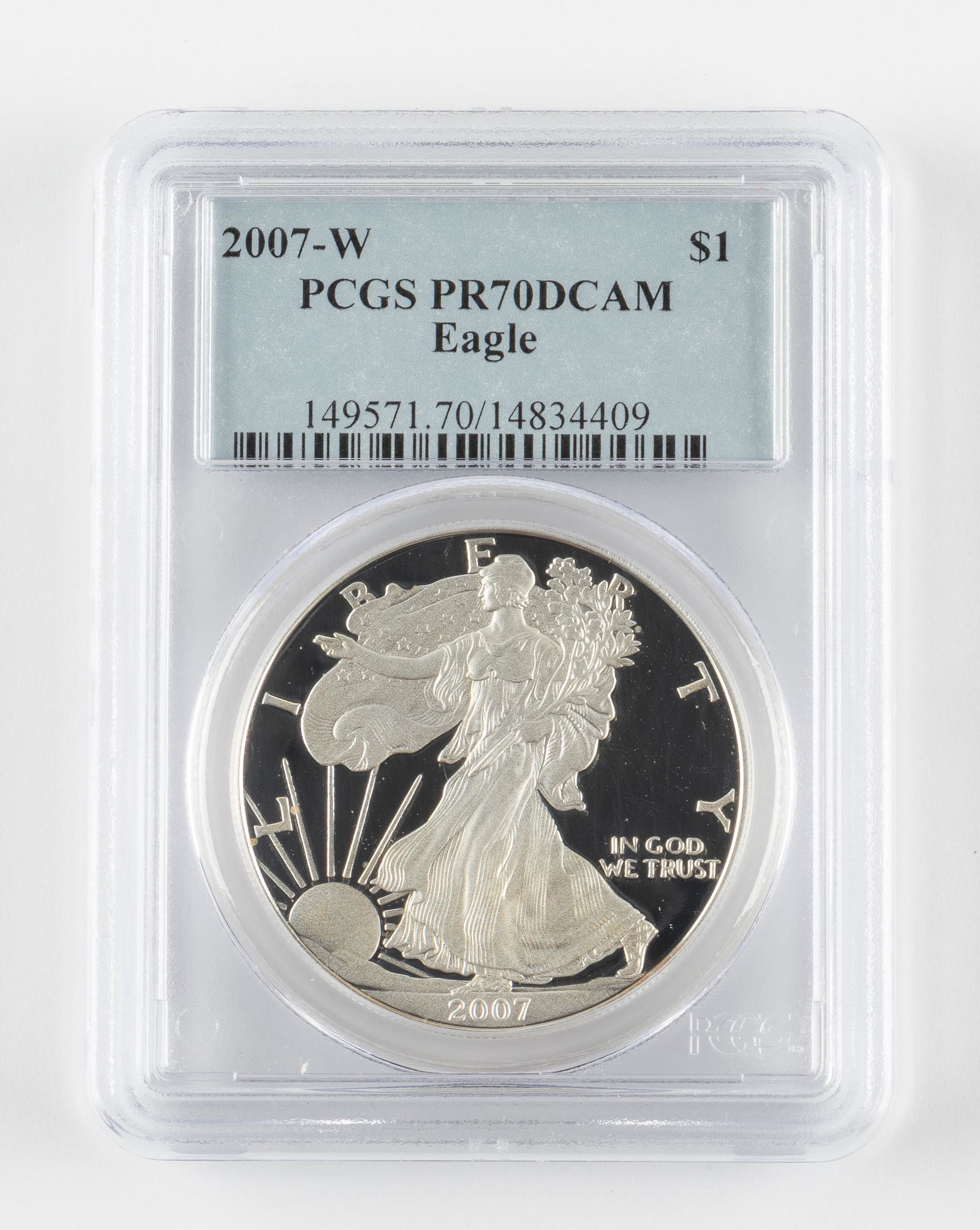 2007-W Silver $1 American Eagle PCGS PR70 DCAM (1 of 2)