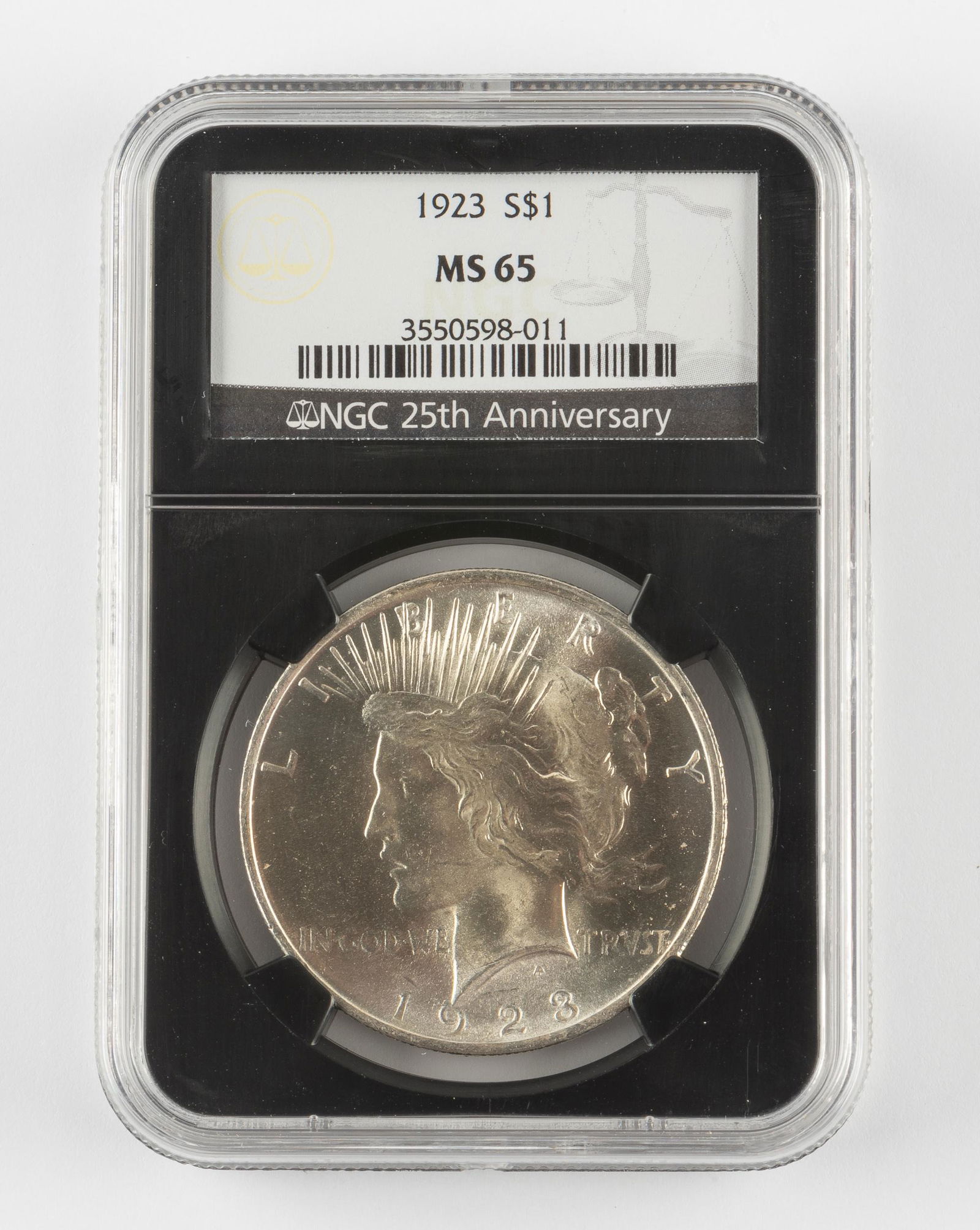 1923 Silver Peace Dollar NGC MS65 (1 of 2)