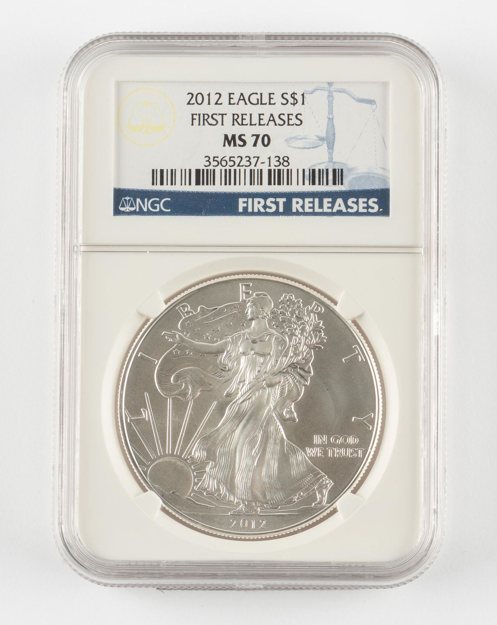 2012 Silver $1 American Eagle FR NGC MS70 (1 of 2)
