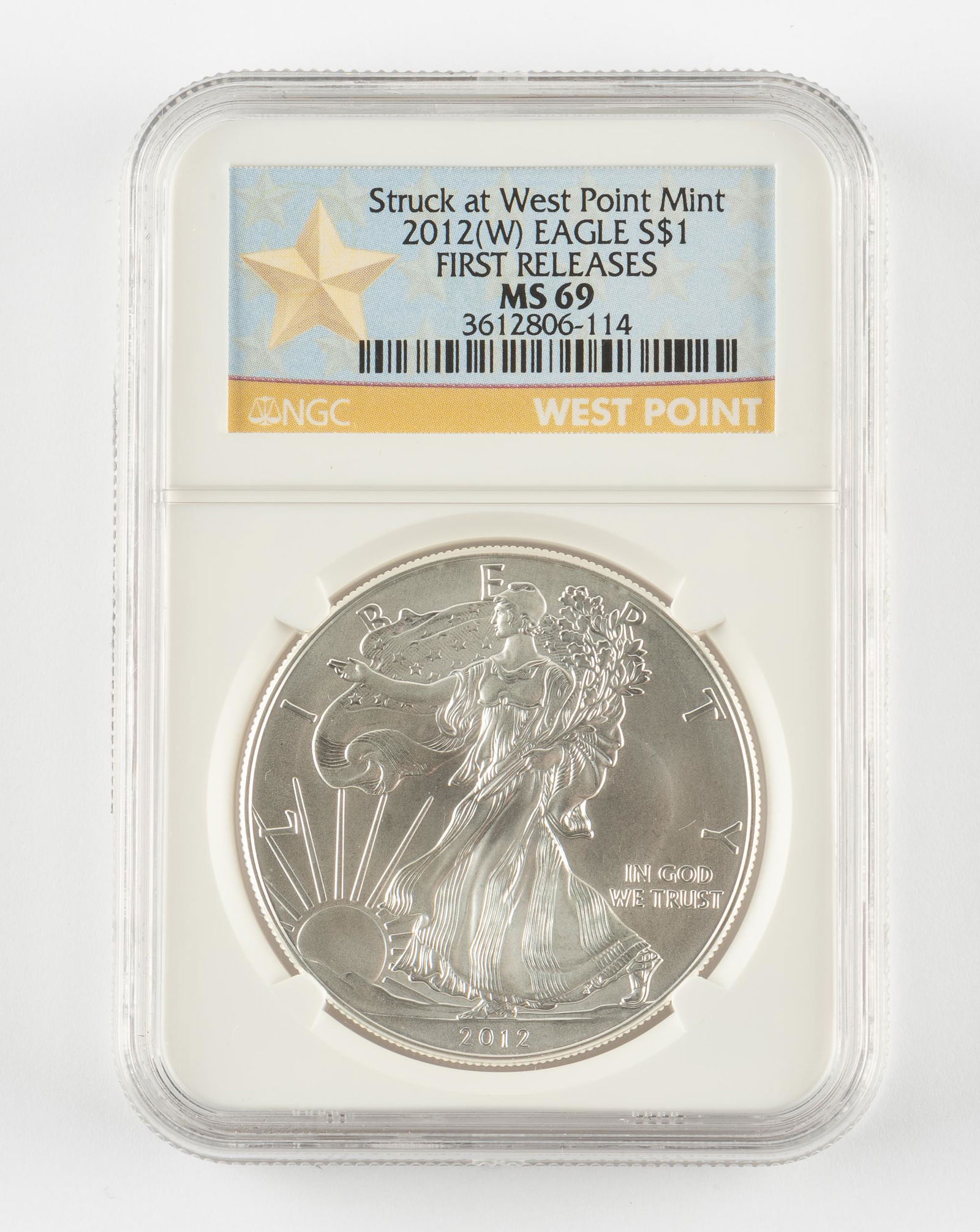 2012-W Silver $1 American Eagle FR NGC MS69 (1 of 2)