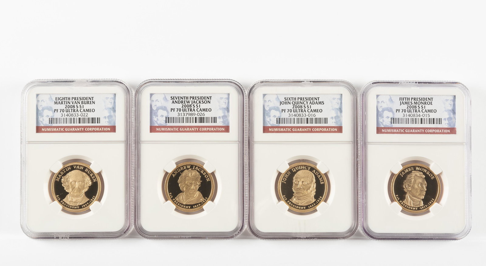 4 2008-S Presidential Dollars NGC PF70 UC (1 of 2)