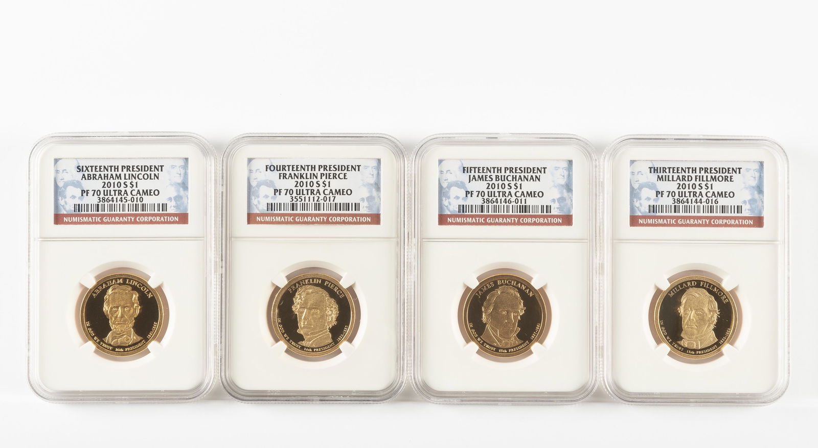 4 2010-S Presidential Dollars NGC PF70 UC (1 of 2)