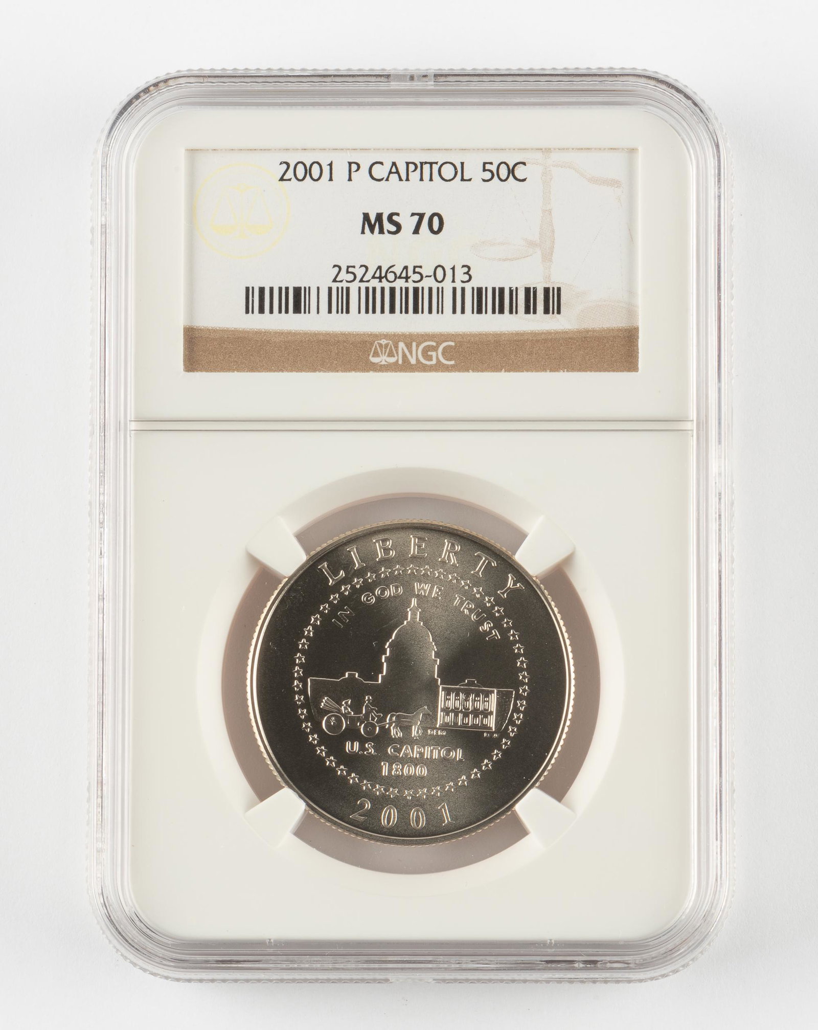 2001-P Capitol Half NGC MS70 (1 of 2)