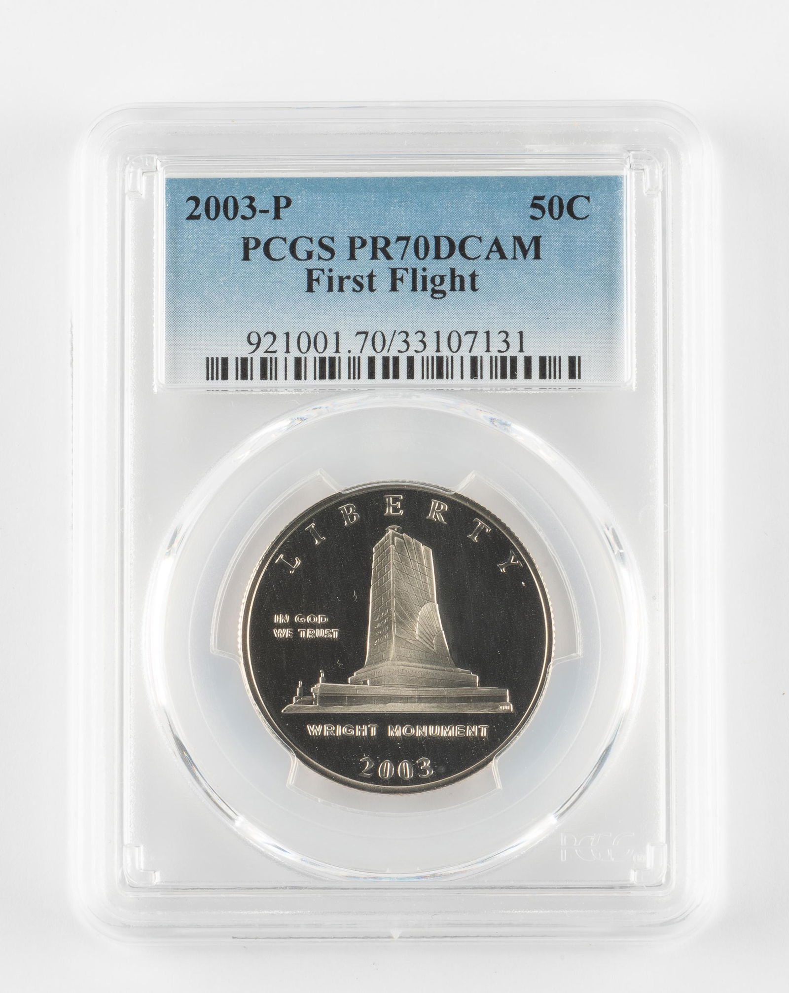 2003-P First Flight Centennial Half PCGS PR70 DCAM (1 of 2)