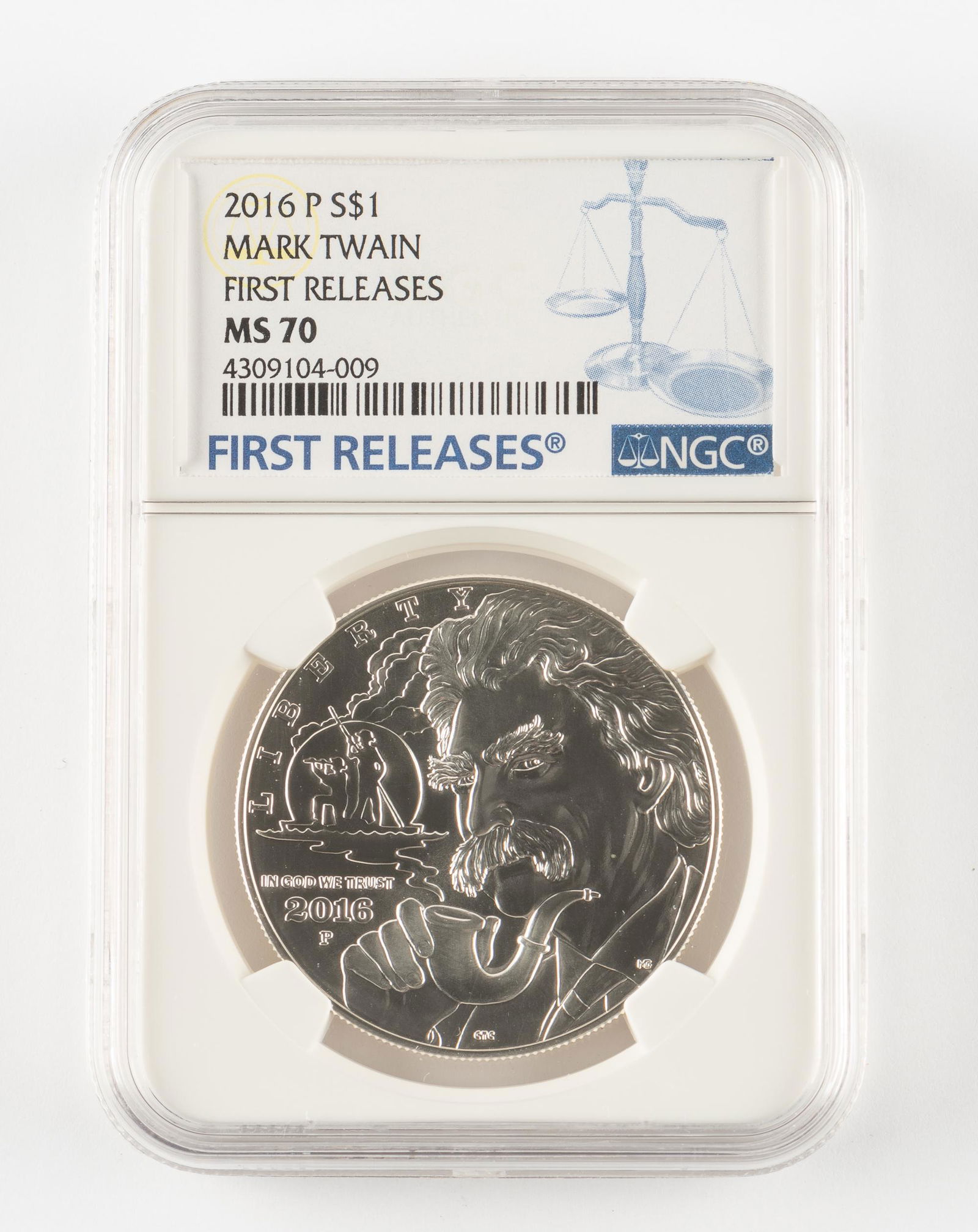 2016-P Silver Mark Twain Dollar NGC MS70 FR (1 of 2)