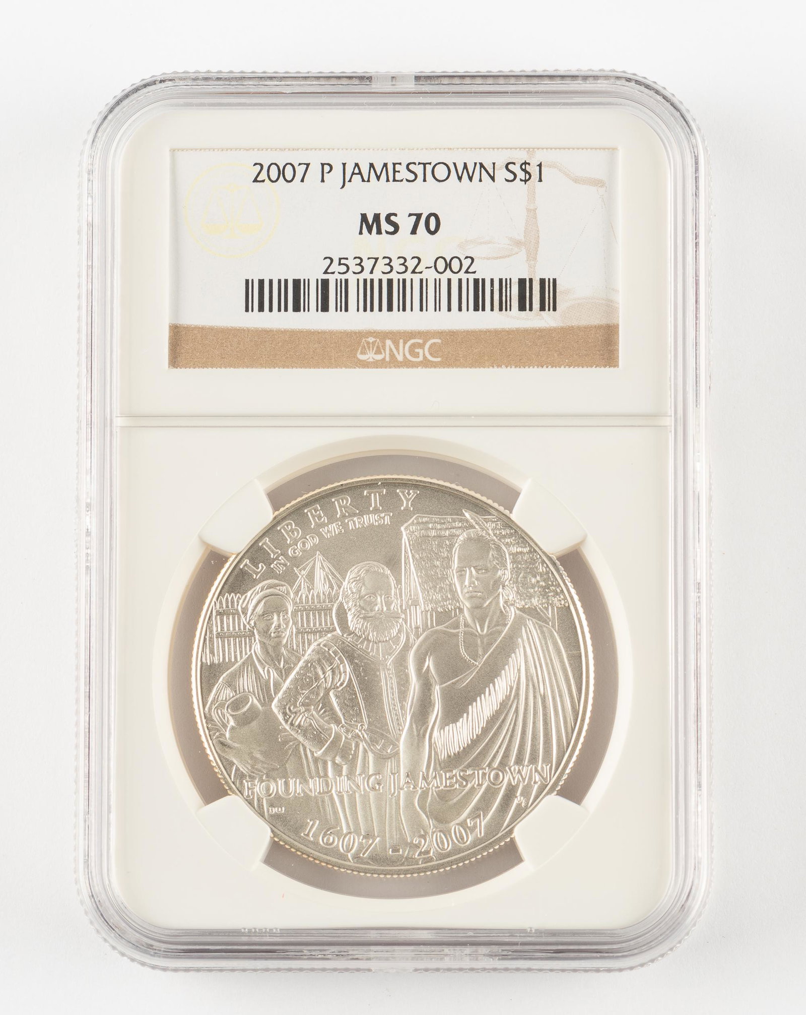 2007-P Silver Jamestown Dollar NGC MS70 (1 of 2)
