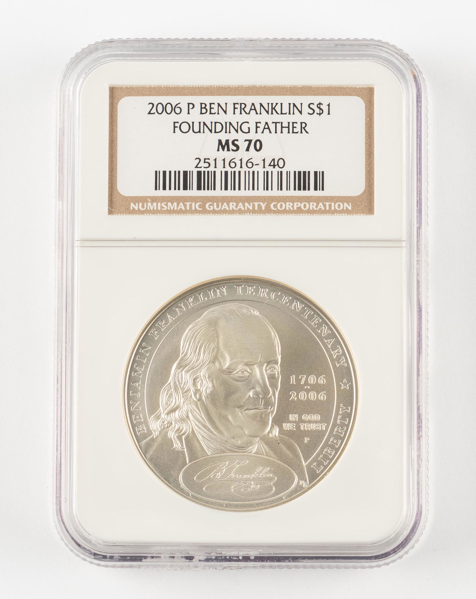 2006-P Silver Ben Franklin Dollar NGC MS70 (1 of 2)