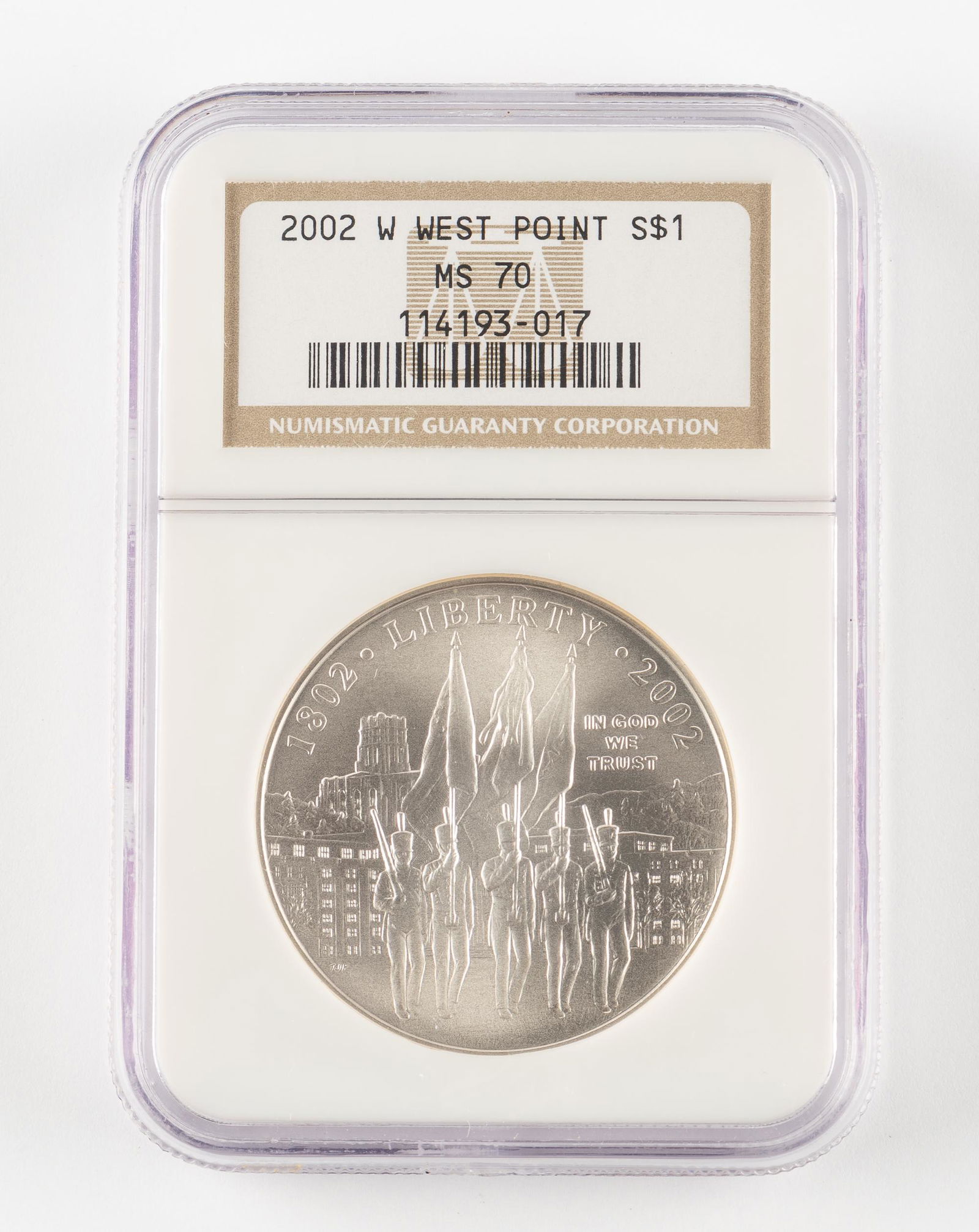 2002-W Silver West Point Dollar MS70 (1 of 2)