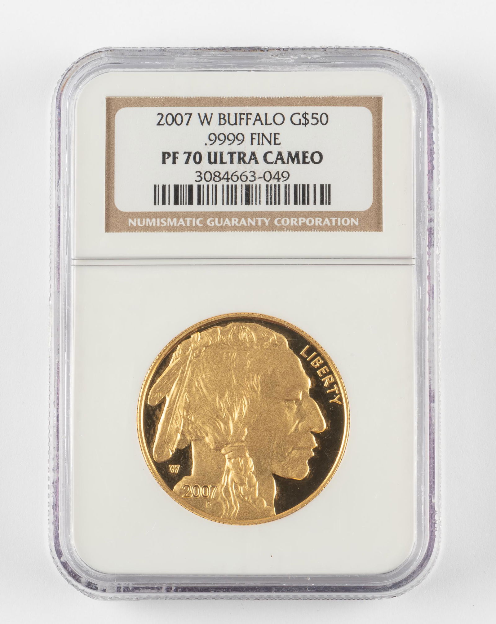2007-W Gold $50 Buffalo .9999 Fine NGC PF70 UC (1 of 2)