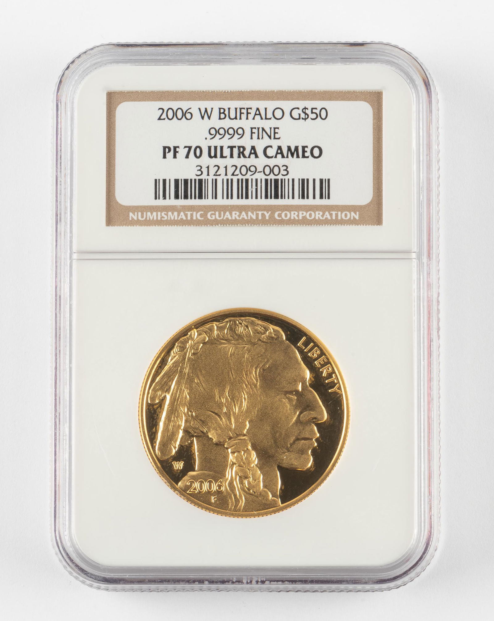 2006-W Gold $50 Buffalo .9999 Fine NGC PF70 UC (1 of 2)