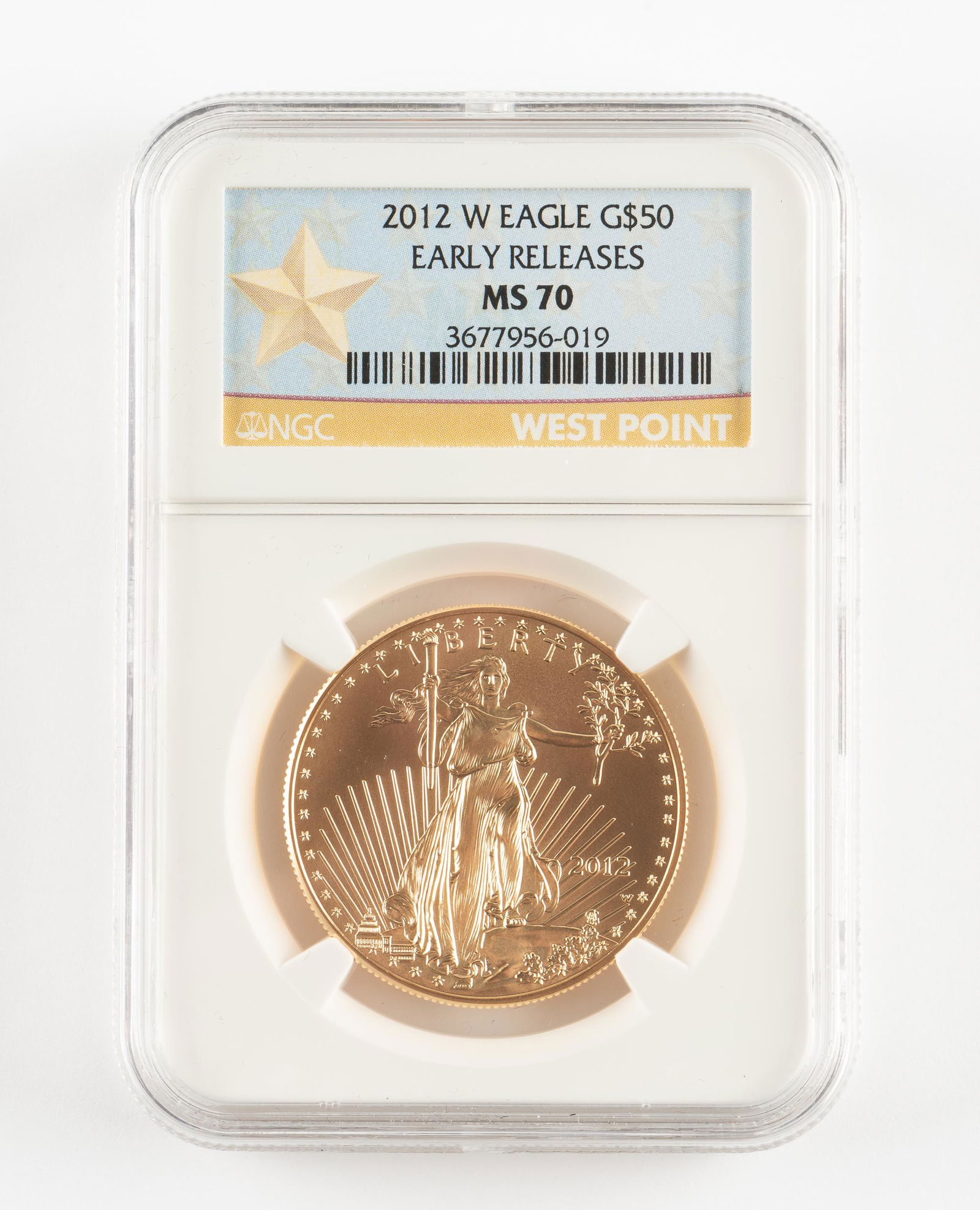 2012-W Gold $50 American Eagle NGC ER MS70 (1 of 2)