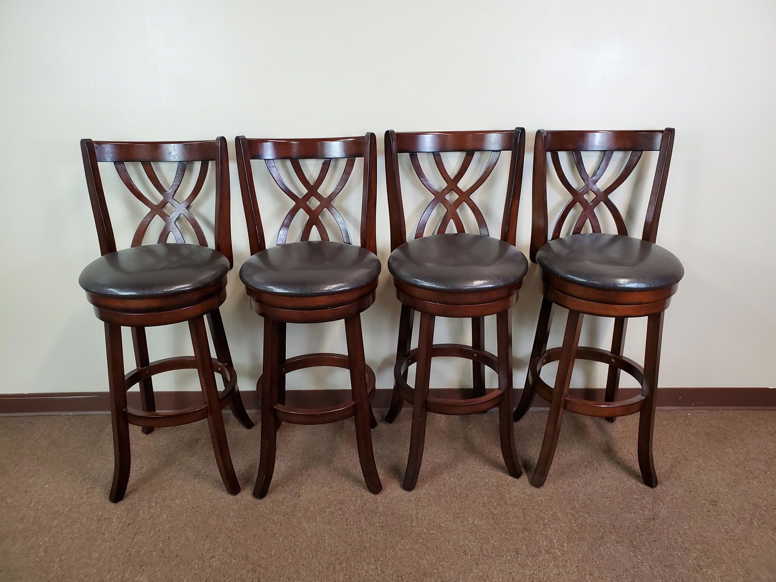 4 High Back Bar Stools (1 of 3)