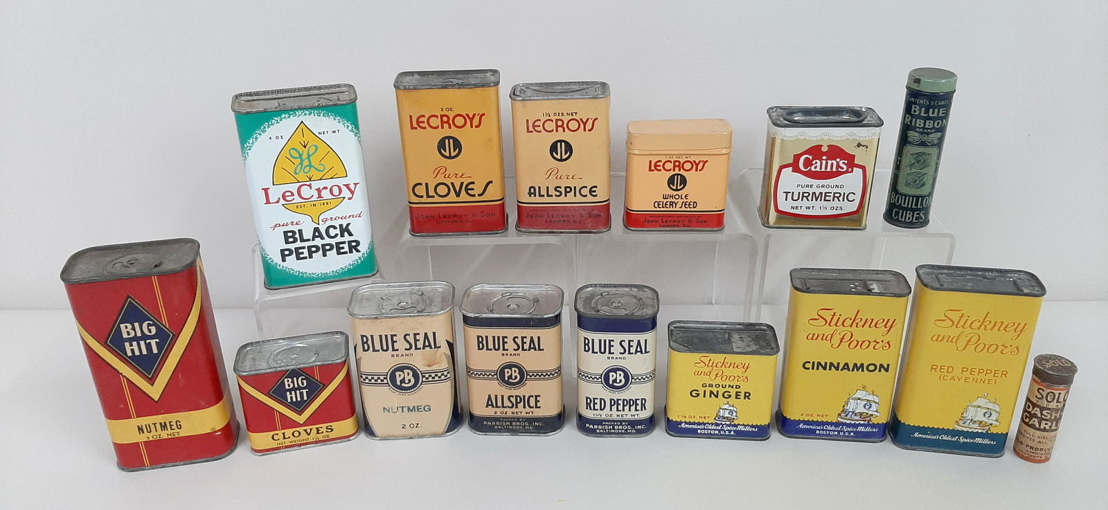 15 Vintage Advertising Spice Tins incl. LeCroy (1 of 5)