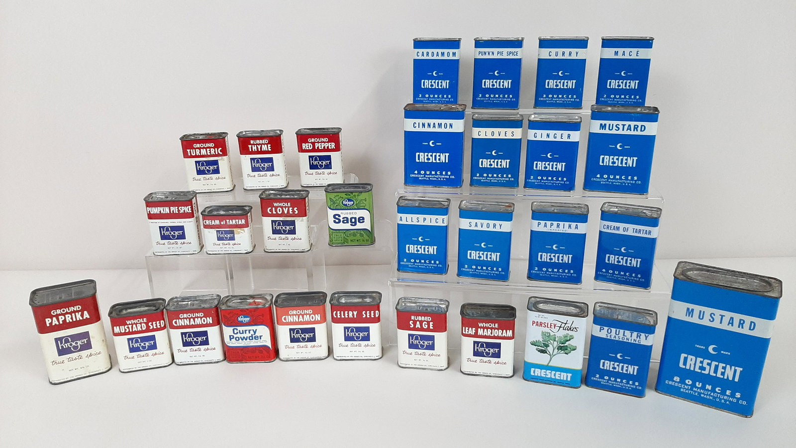 30 Vintage Advertising Spice Tins incl. Crescent (1 of 4)